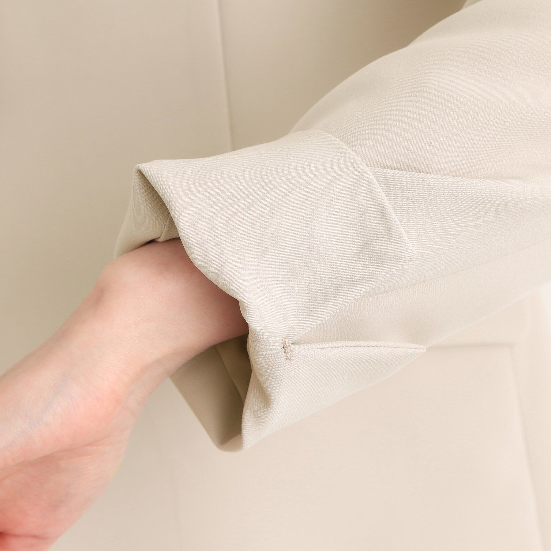 grove「【マシンウォッシュ／防シワ/SS-3L】ストレッチノーカラージャケット」|ノーカラージャケット|