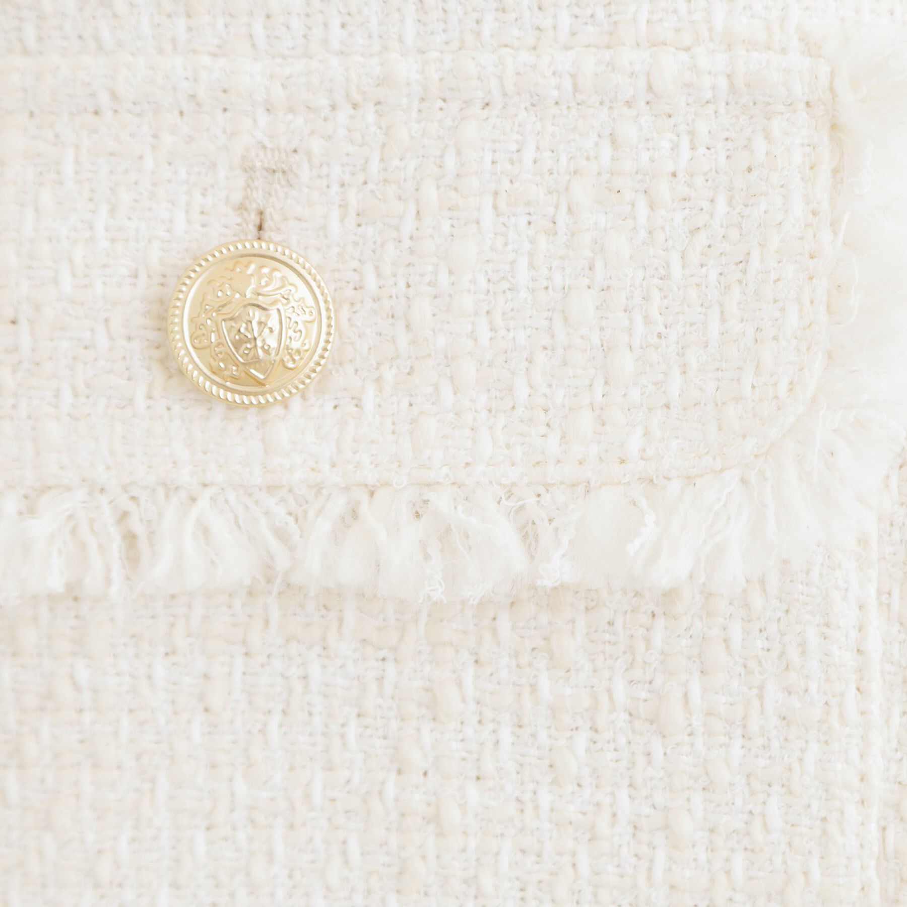 grove「【ハレの日・通勤】着回しできる上品ツイードジャケット」|ノーカラージャケット|