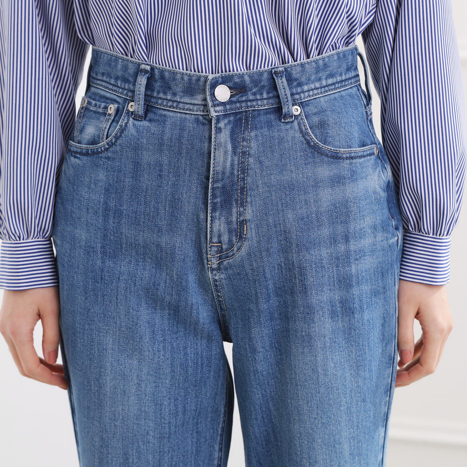 grove「【貴島明日香さん着用・選べる着丈】大人のためのストレートデニムパンツ」|デニム|