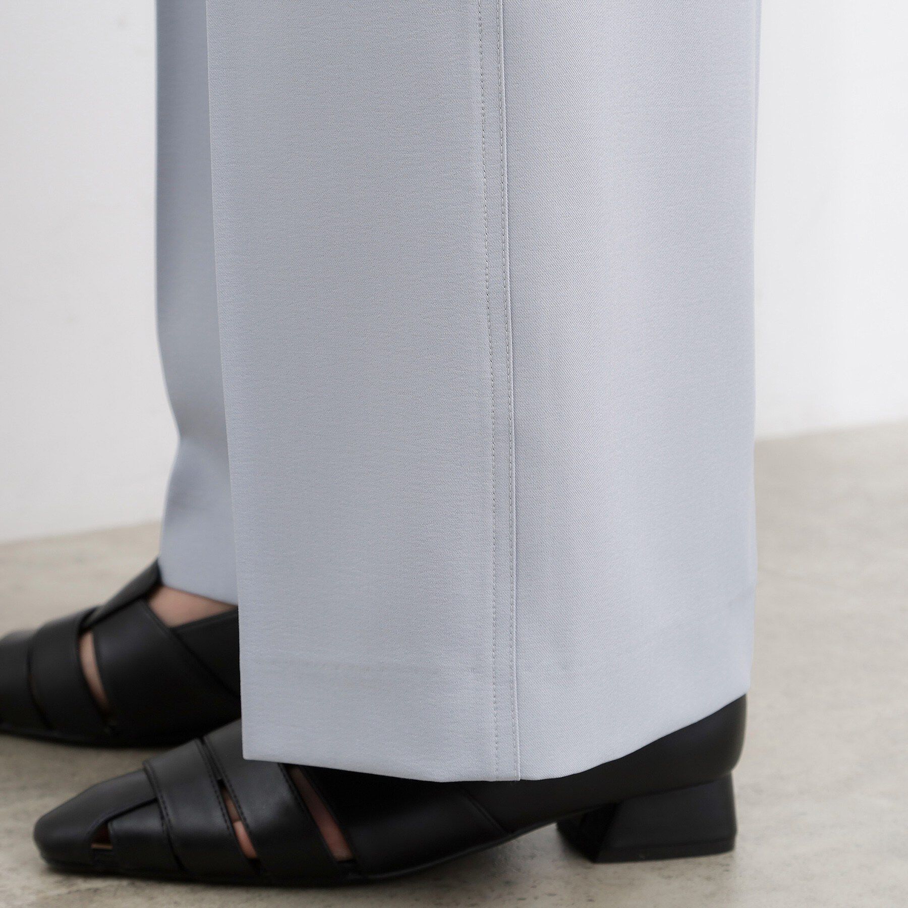 grove「【洗える/お仕事にも】ウエストすっきりベルト付ワイドパンツ」|その他|