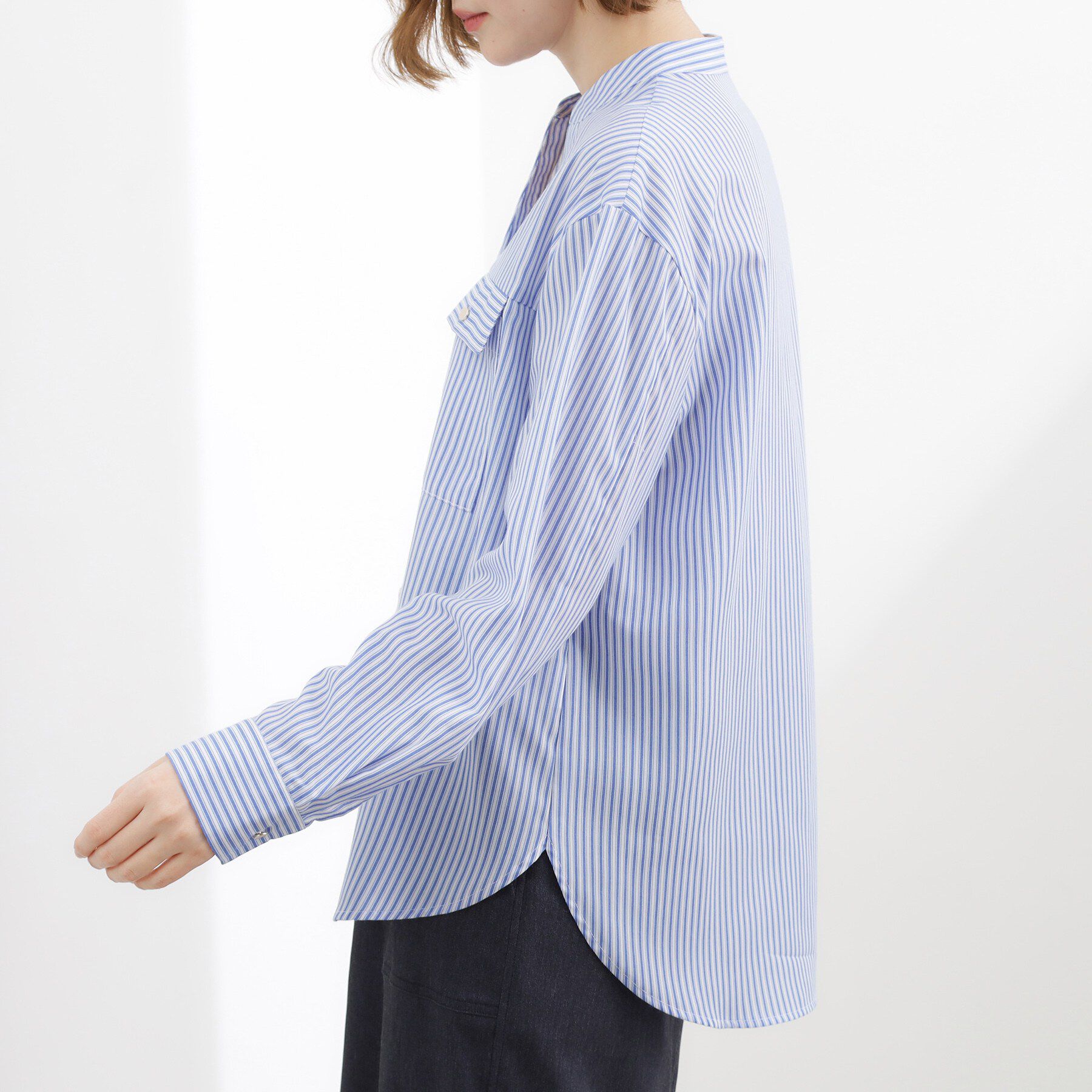 grove「【貴島明日香さん着用】お仕事も普段も。今どきワークシャツブラウス」|シャツ・ブラウス|