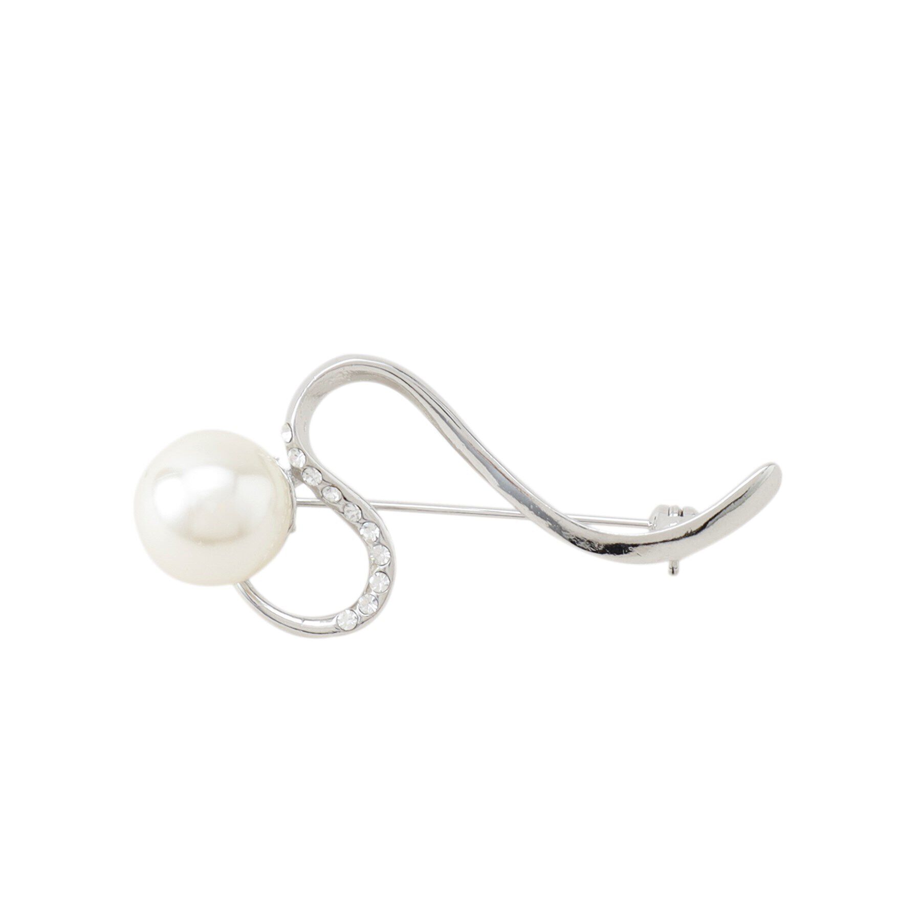 INDIVI「パール調ブローチ」|ブローチ・コサージュ|シルバー(606)
