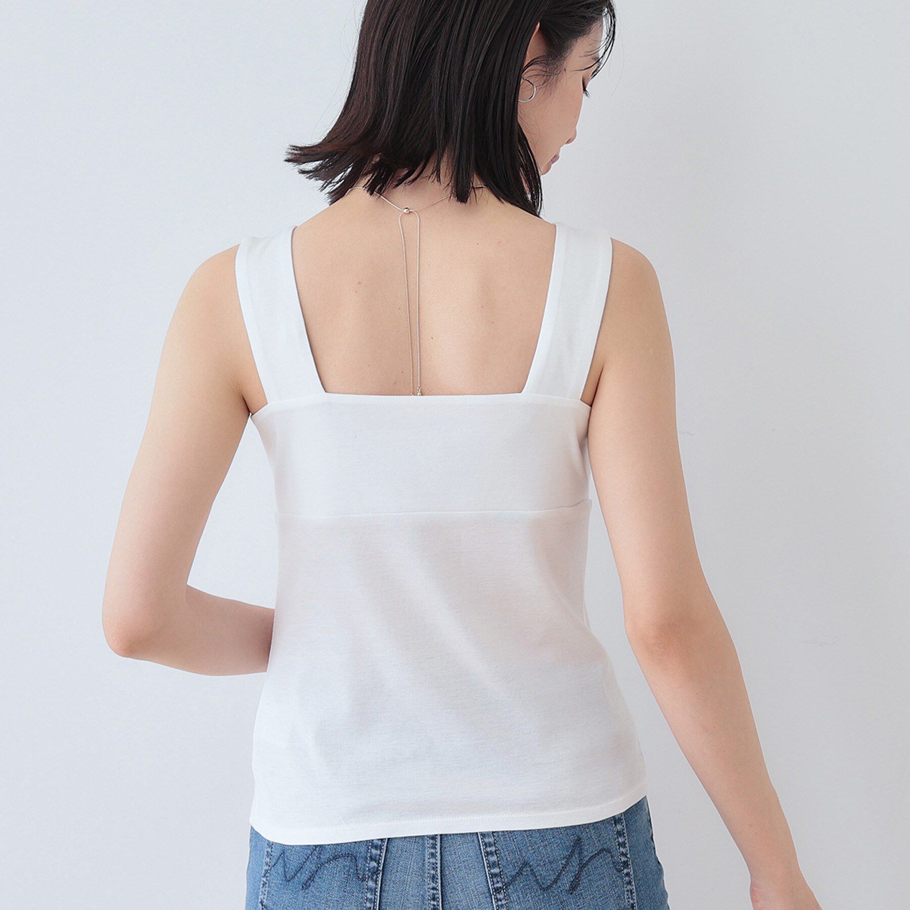 INDIVI「【日本製】ビスチェインナータンクトップ」|キャミソール|