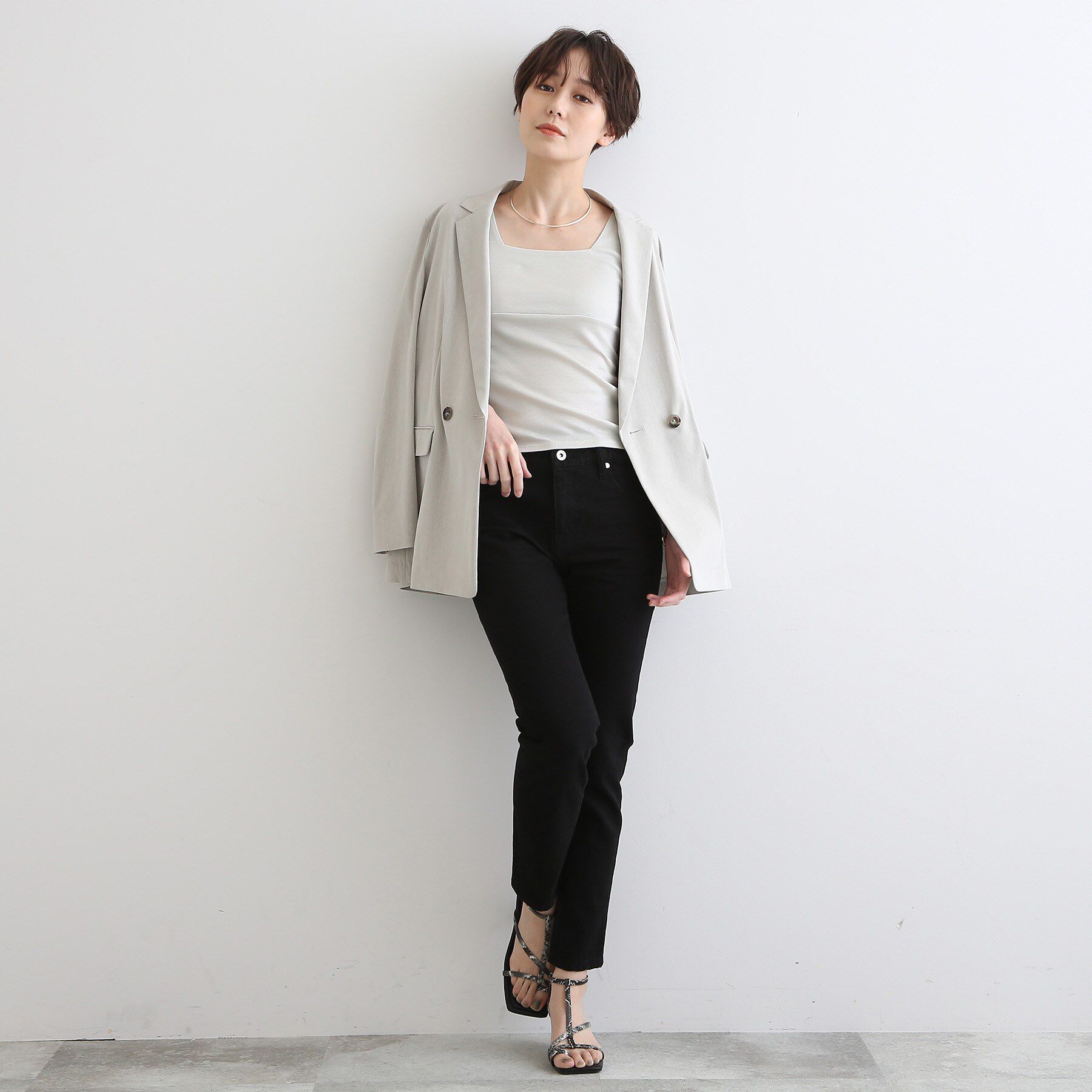 INDIVI「【日本製】ビスチェインナータンクトップ」|キャミソール|