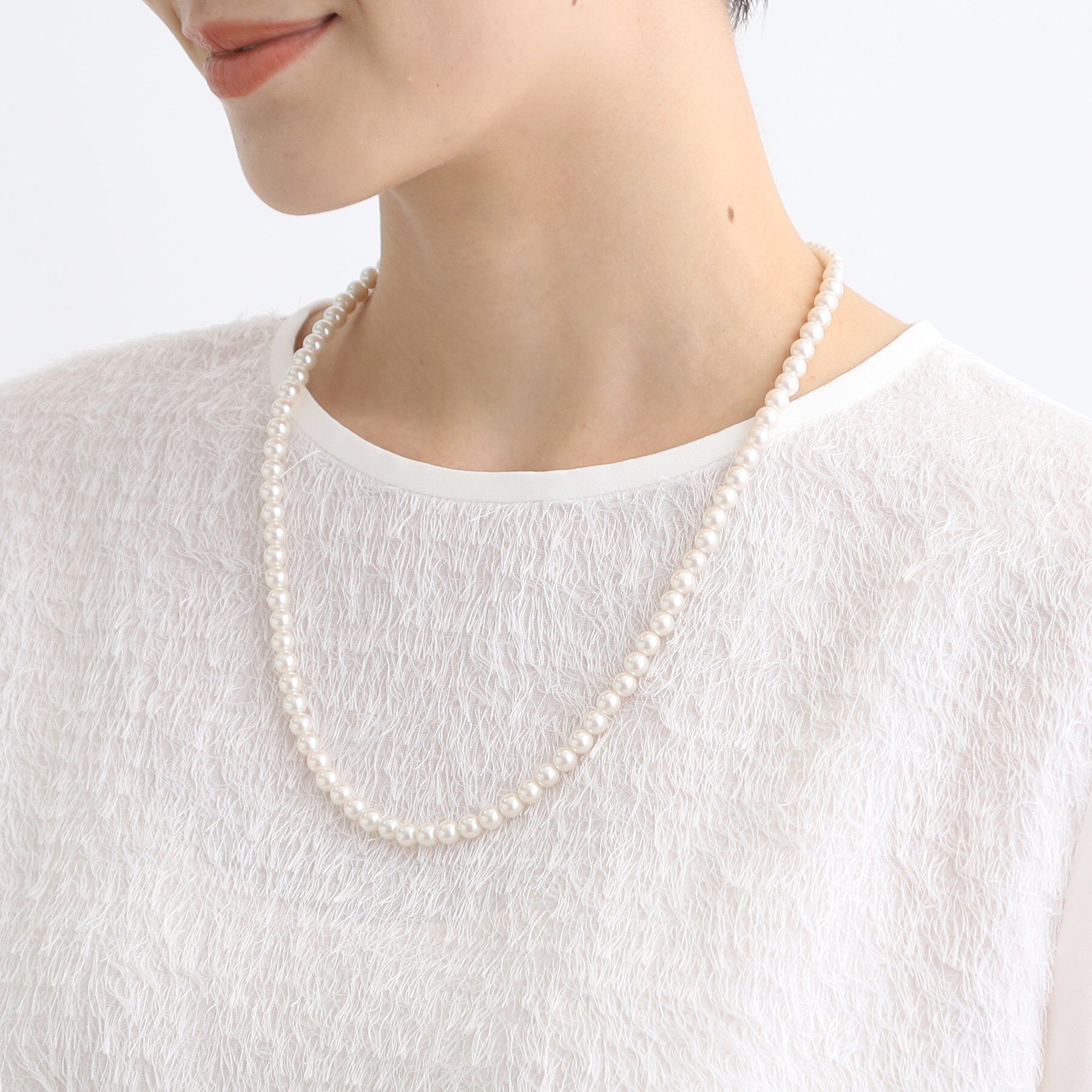 INDIVI「【マルチWAY】3点セットパール調ネックレス」|ネックレス|