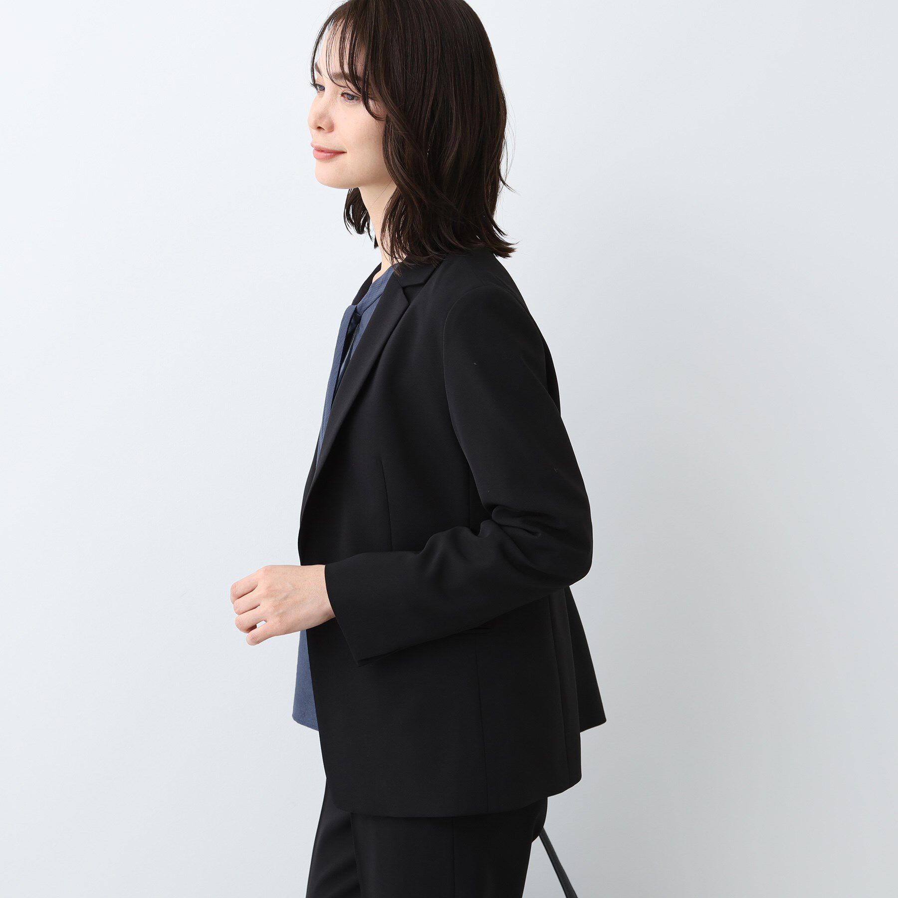 INDIVI「【洗える／UVケア／スーツ】ストレッチテーラードカラージャケット」|スーツ|