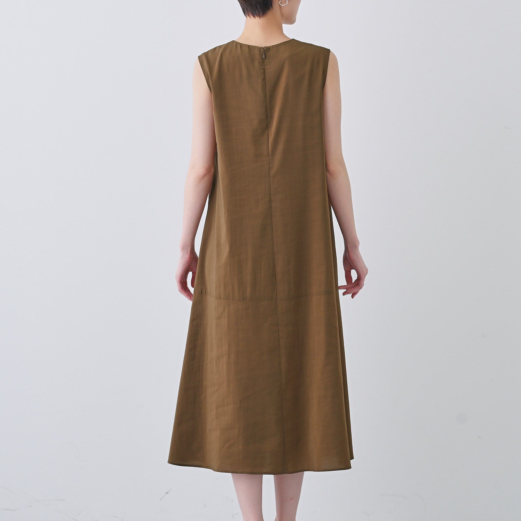 INDIVI「【通気性◎撥水／接触冷感／UVケア】フレアワンピース」|ワンピース|