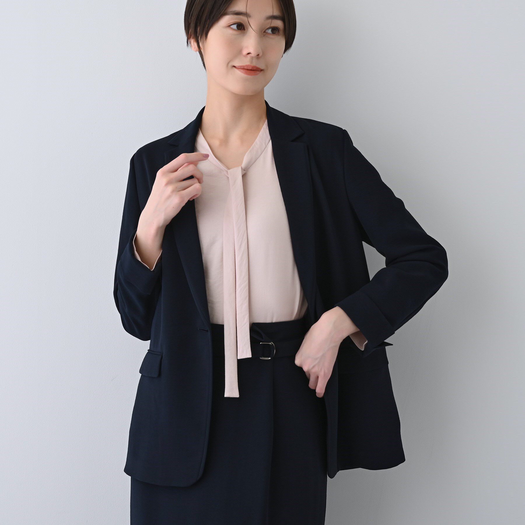 INDIVI「【着る日傘/遮熱/UVケア】ナローテーラードカラージャケット」|スーツ|