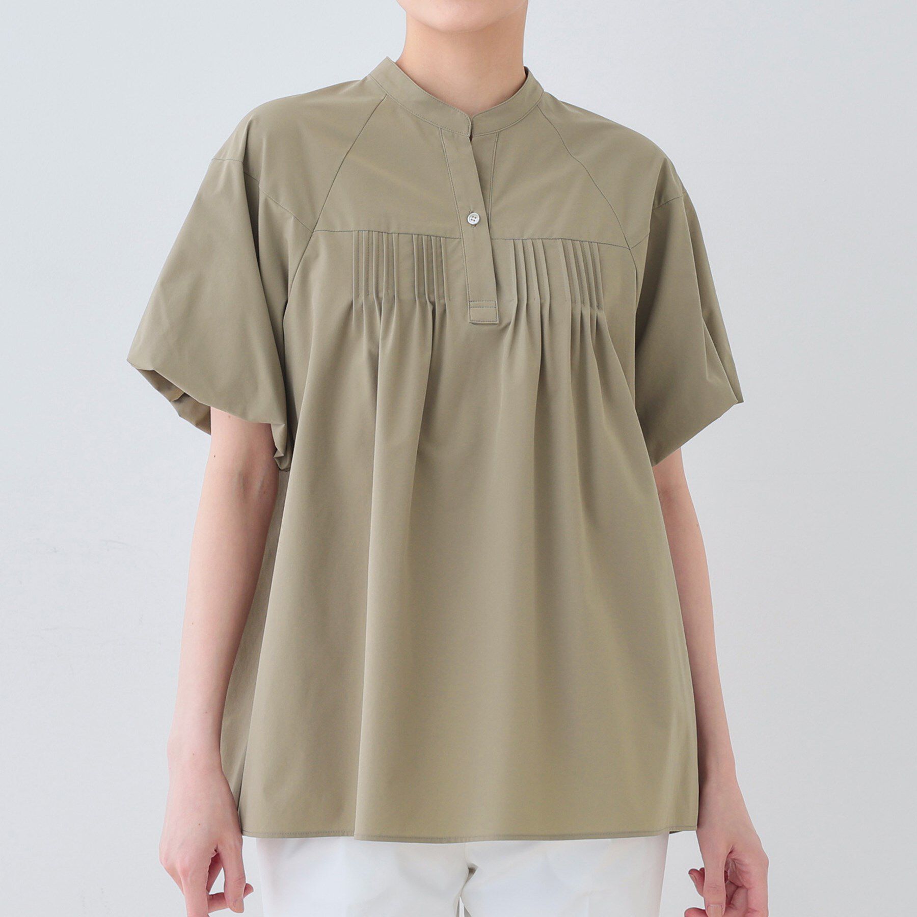 INDIVI「【通気性◎撥水／UV／SETUP可能】アクティブブラウス」|シャツ・ブラウス|