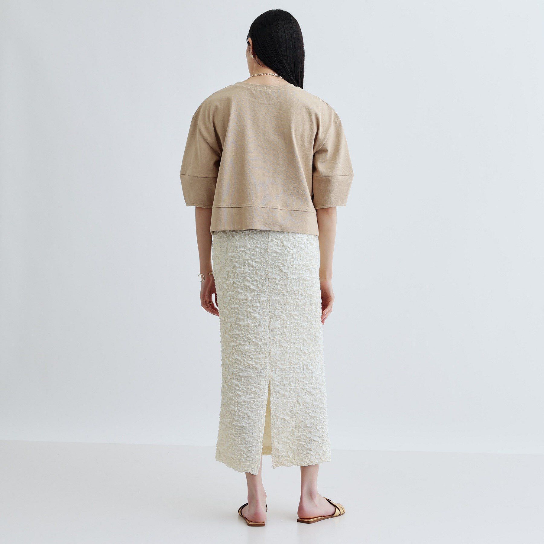 GALLEST「【セットアップ可能】ふくれジャカードタイトスカート」|スカート|