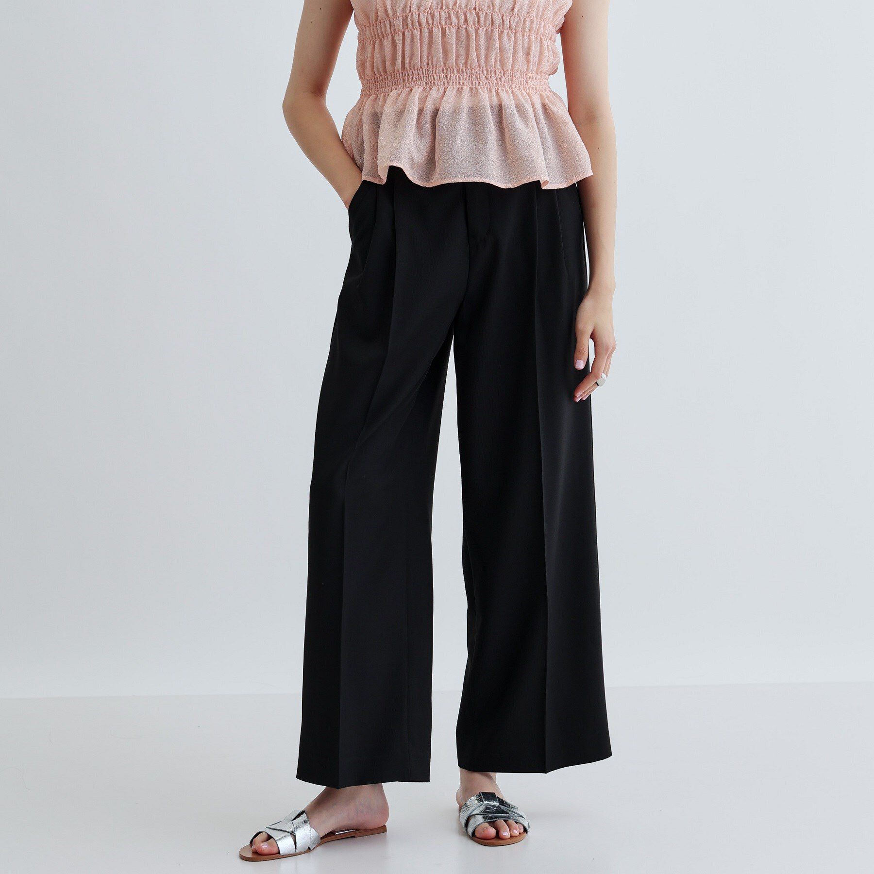 GALLEST「モードストレートパンツ」|その他|ブラック(019)