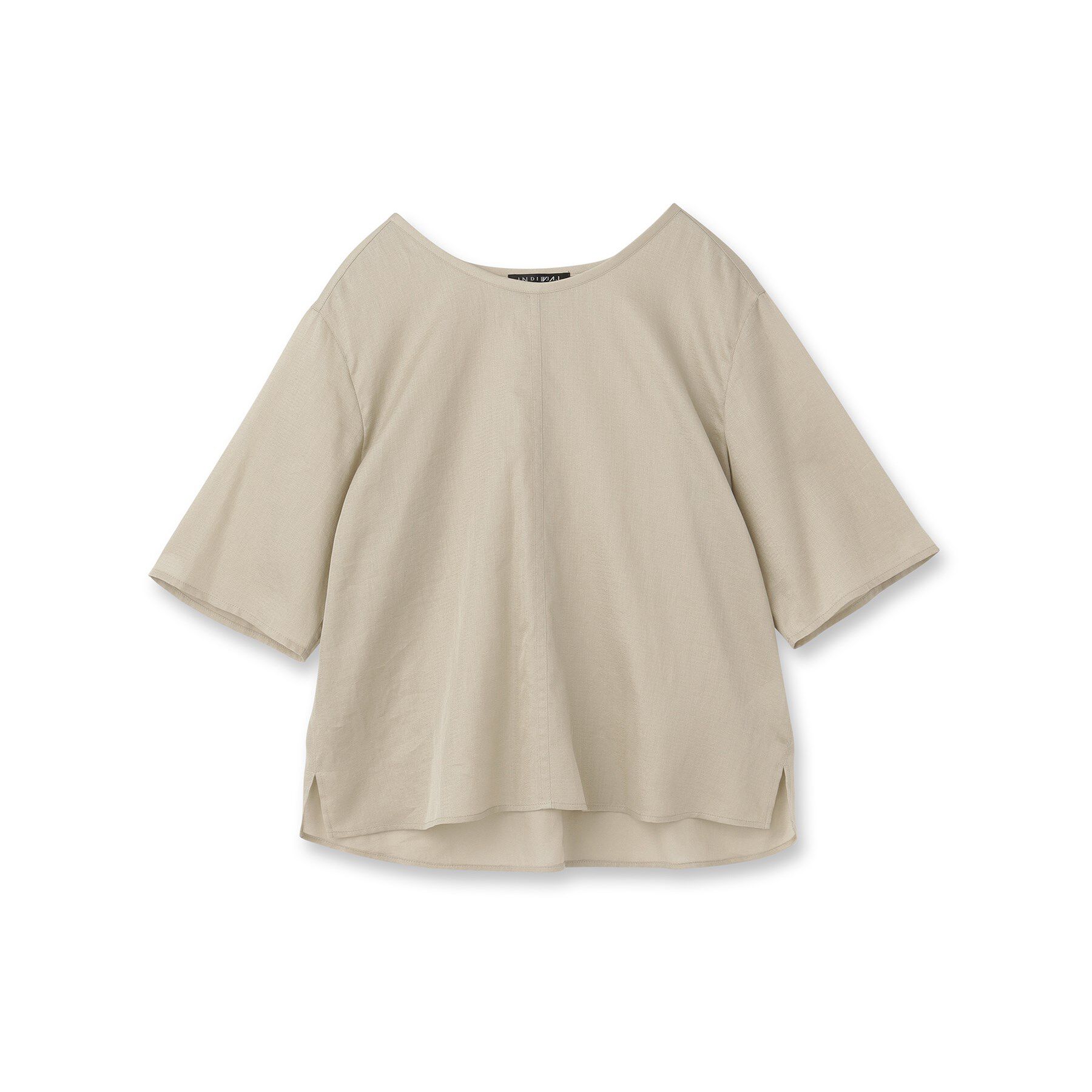 INDIVI「【日本製／SETUP可能】ガーゼ素材Tブラウス」|シャツ・ブラウス|