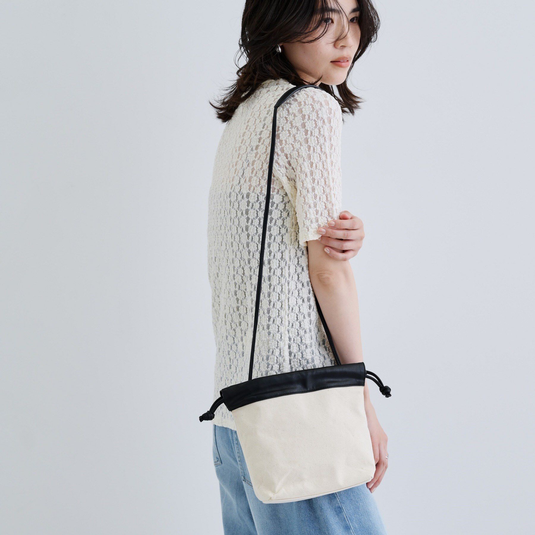 GALLEST「キャンバス巾着ショルダー」|ショルダー・メッセンジャー|