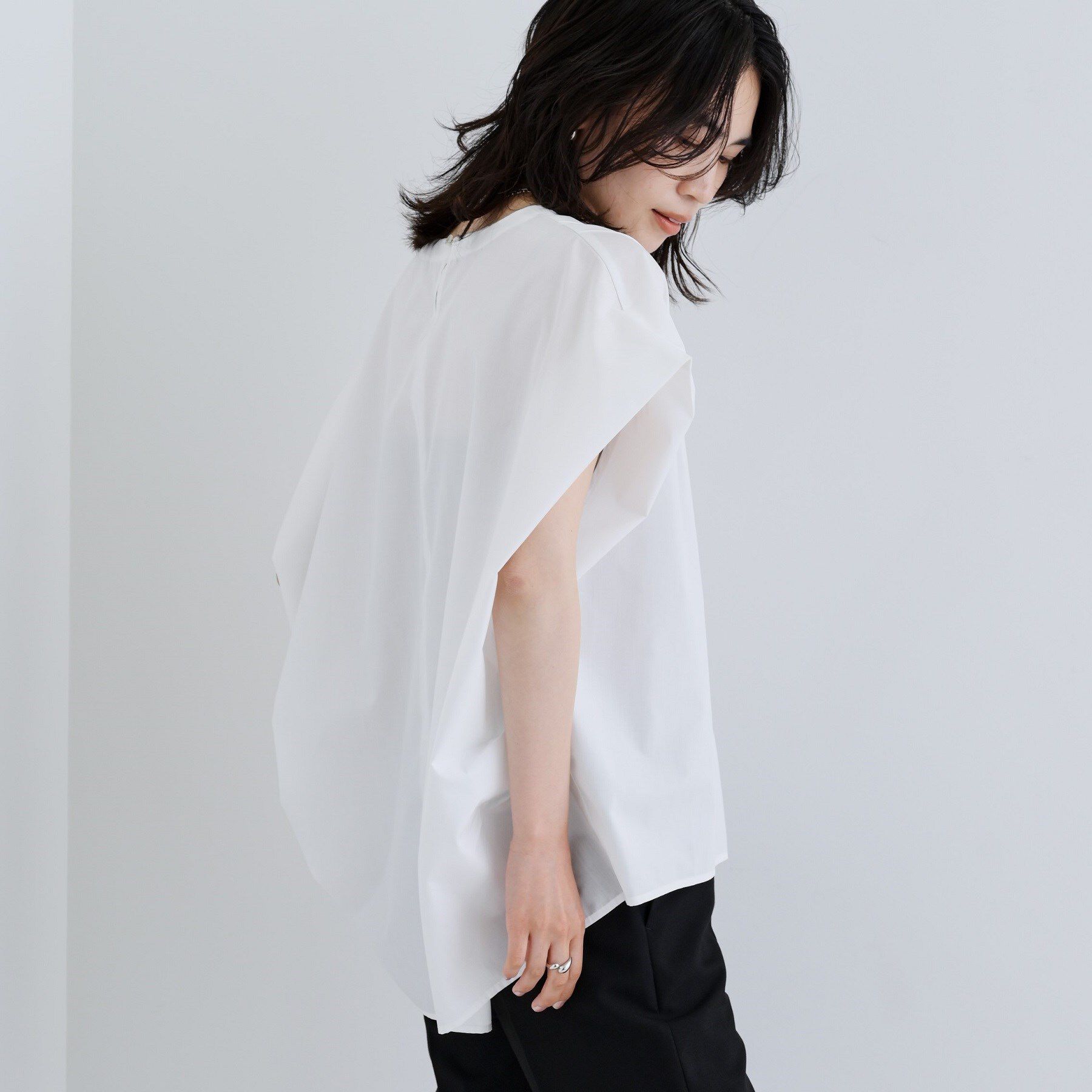 GALLEST「スリーブレスタックブラウス」|シャツ・ブラウス|
