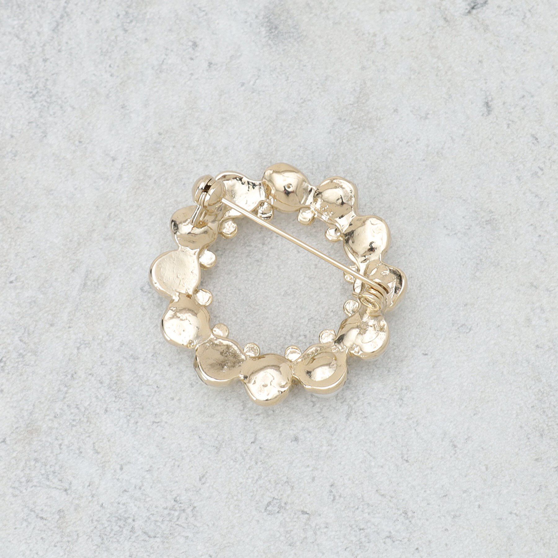 INDIVI「【セレモニー／デイリー】パール調リングブローチ」|ブローチ・コサージュ|