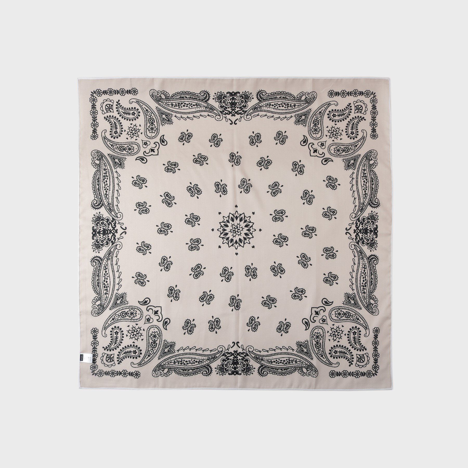 INDIVI「リネン調ペーズリースカーフ」|バンダナ・スカーフ|