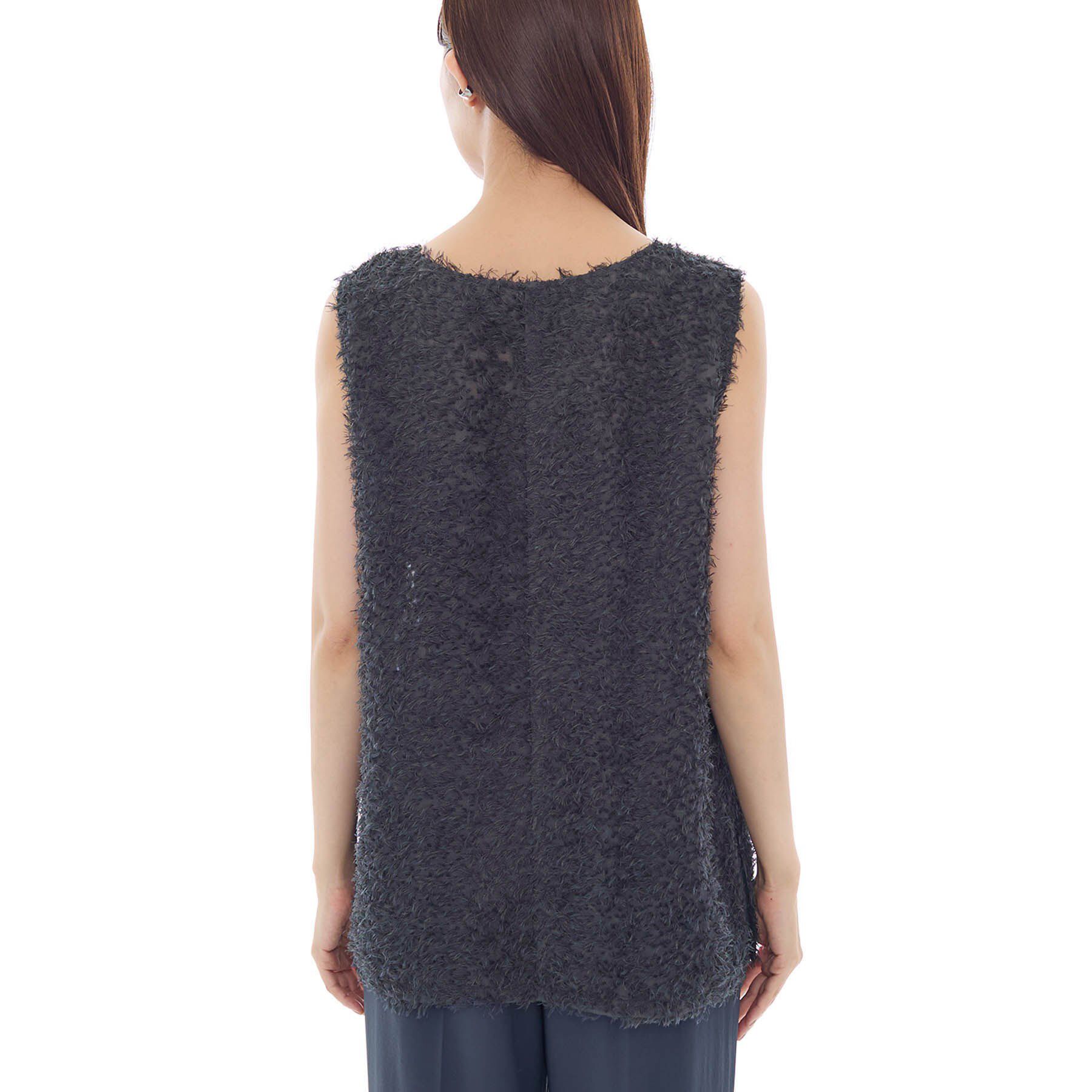 INDIVI「【インナーとしても活躍！】フリンジジャカードチュニック」|シャツ・ブラウス|