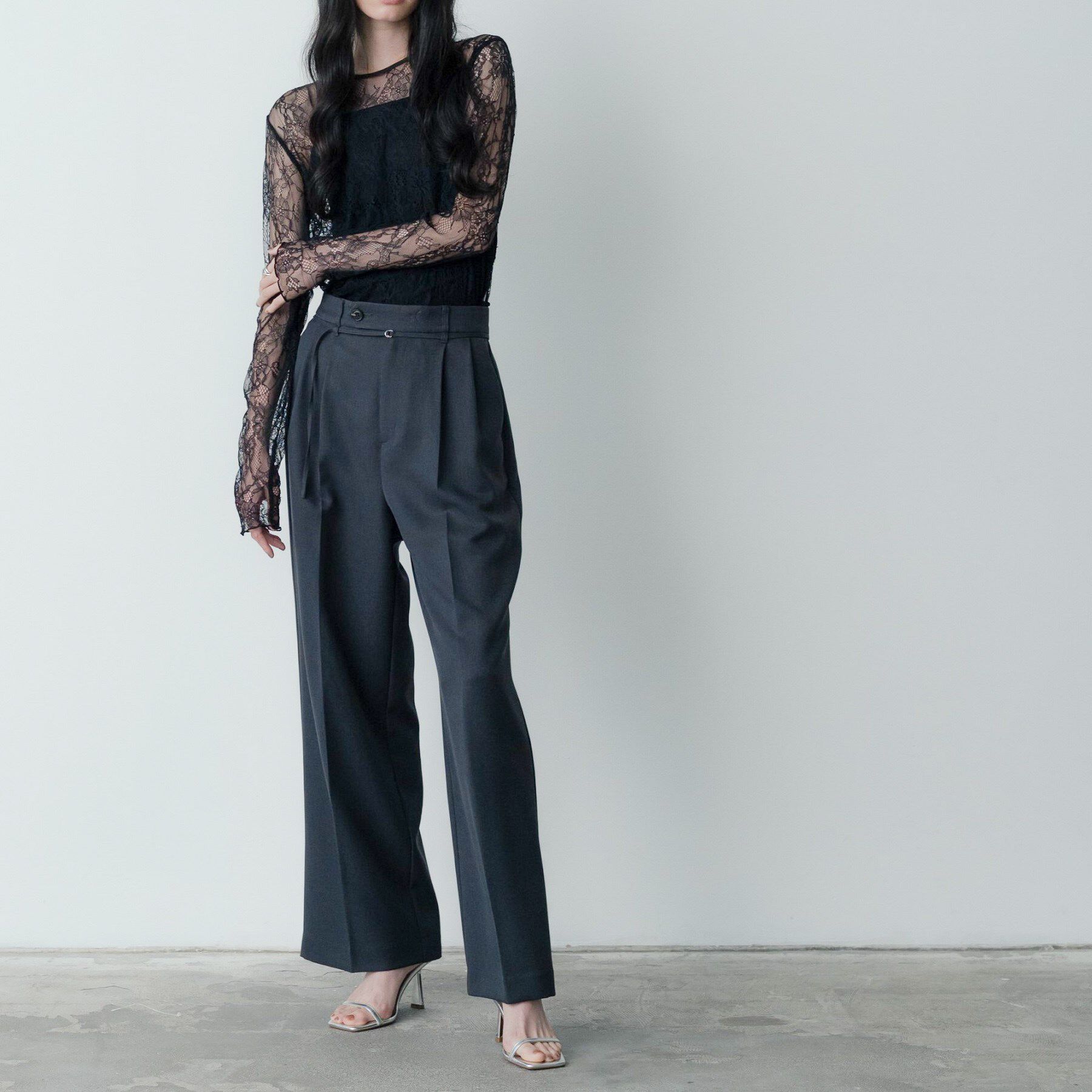 GALLEST「レースストレッチカットソー」|Tシャツ・カットソー|