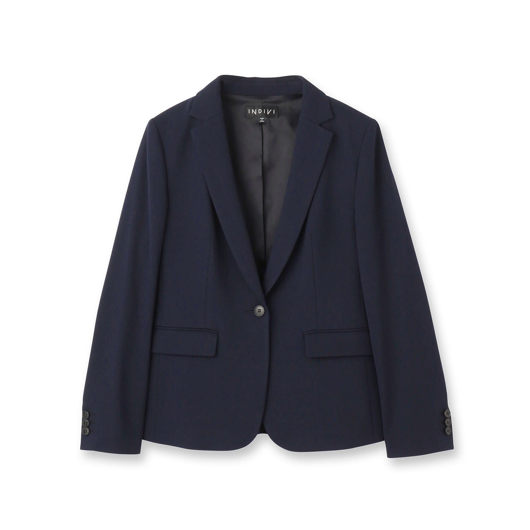 INDIVI「【日本製／通勤スーツ】プレシャスドビー テーラードジャケット」|スーツ|
