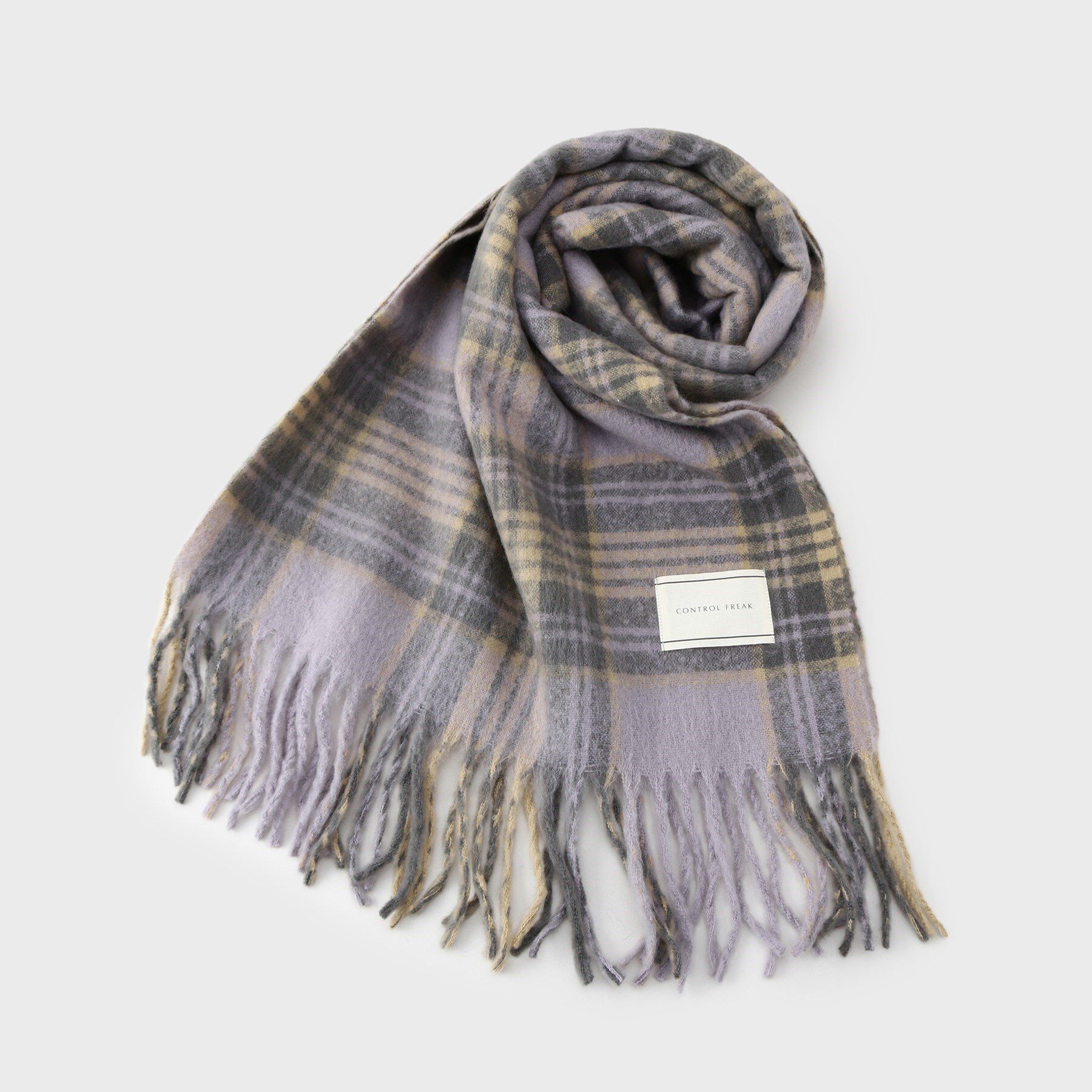 GALLEST「【CONTROL FREAK】シャギーチェックマフラー」|ストール|