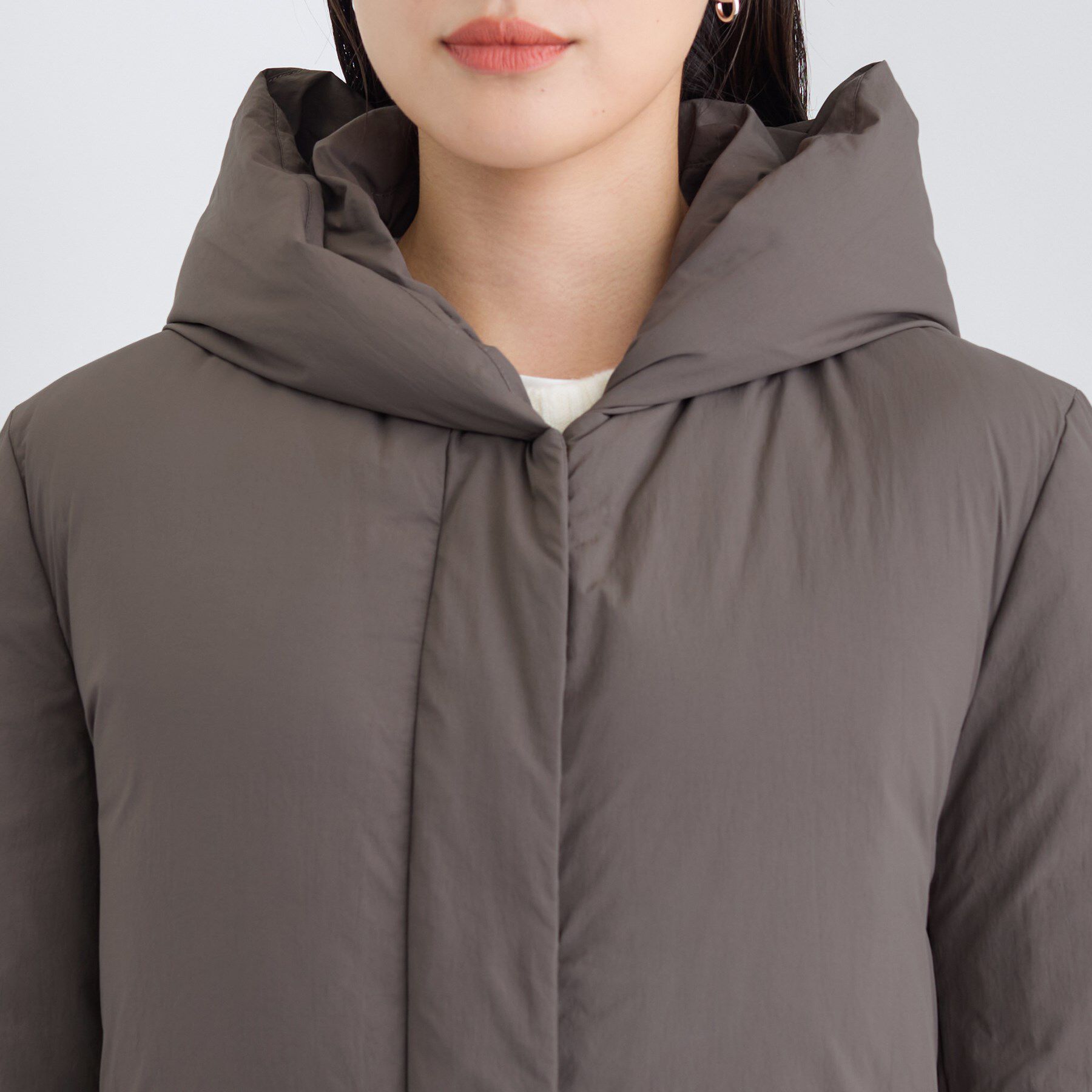 INDIVI「【撥水／洗える】ステッチレス ロングダウンコート」|ダウン|