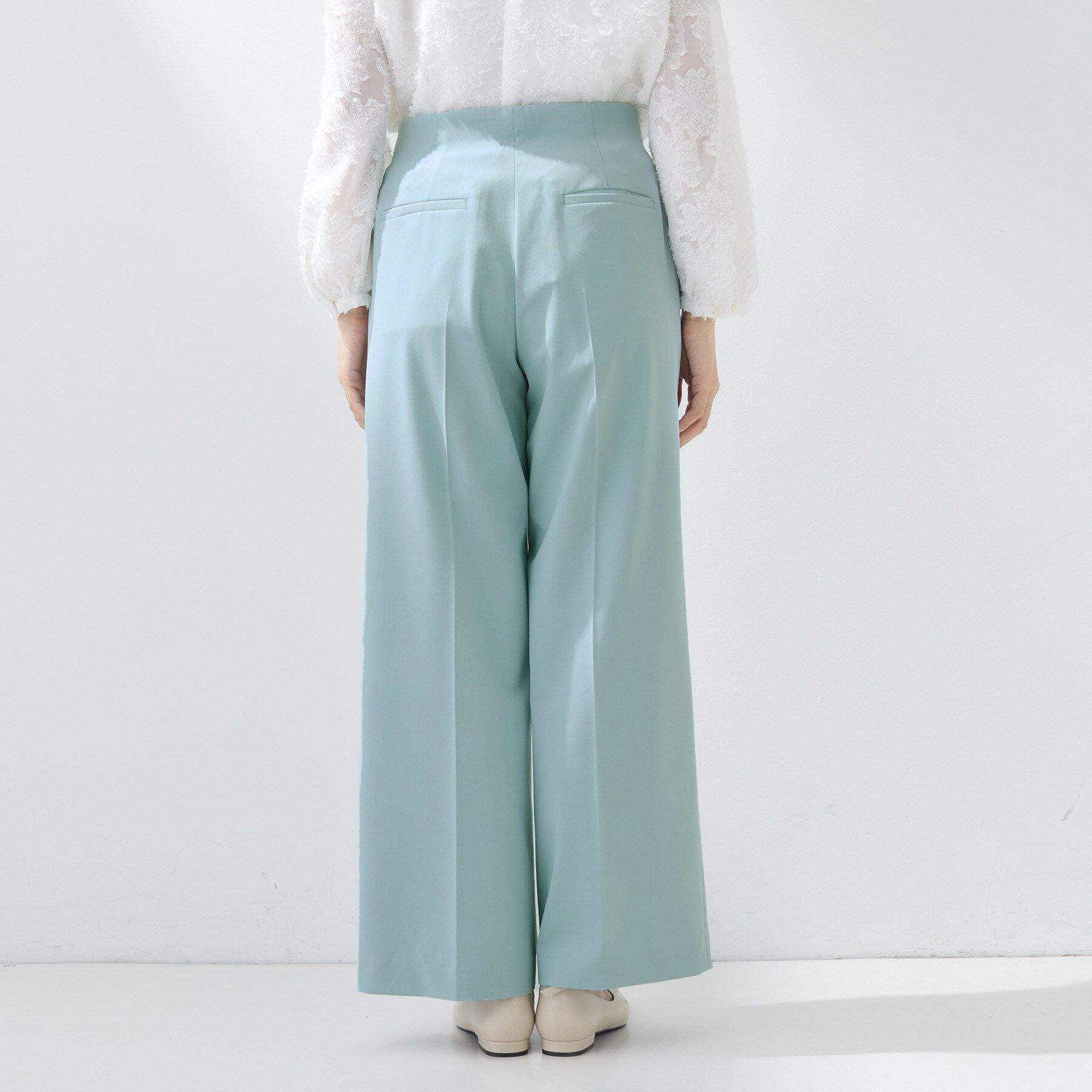 INDIVI「【新作褒められパンツ】快温ワイドパンツ」|その他|