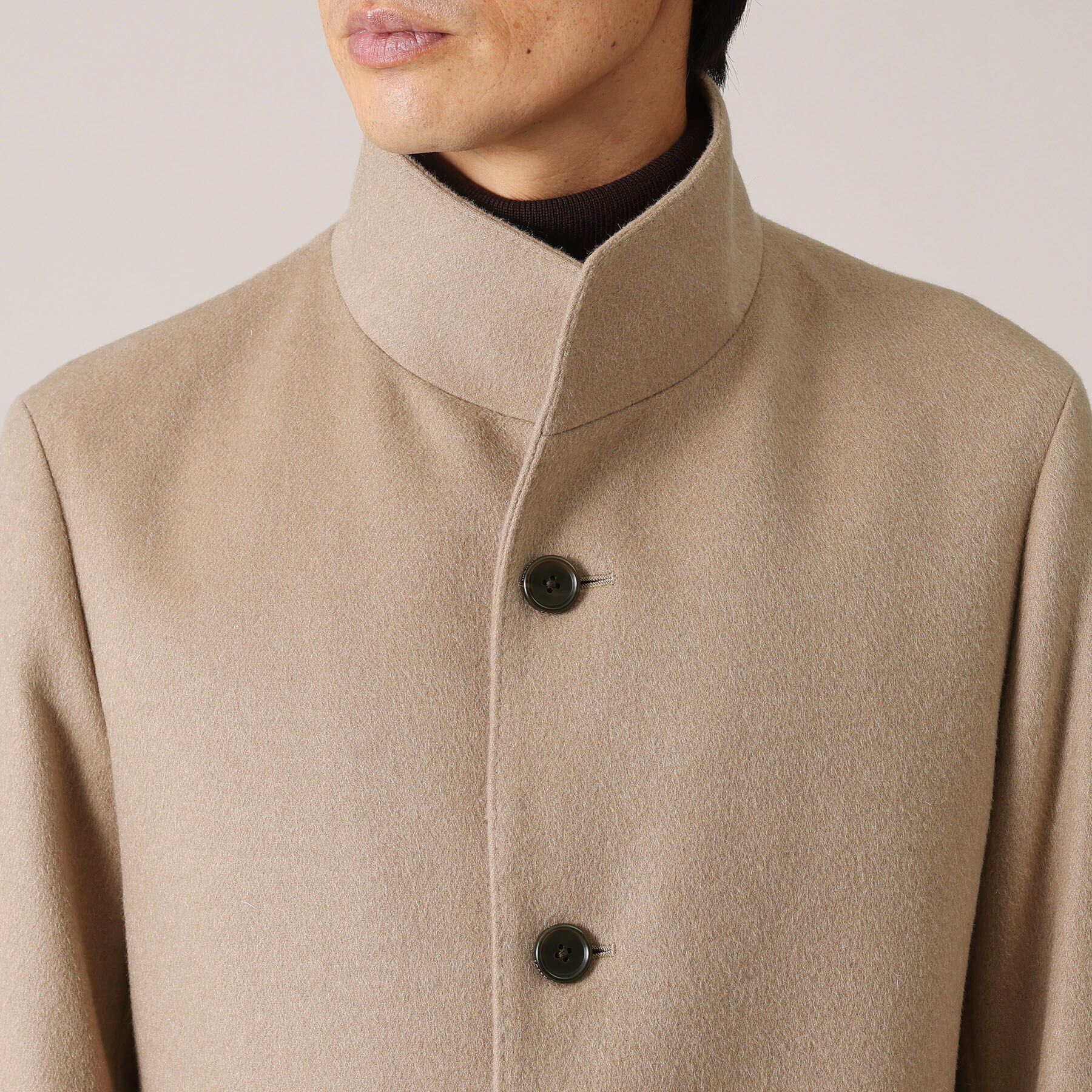 TAKEO KIKUCHI「【ウールカシミヤブレンド】ビーバー調 スタンドカラー コート」|その他|