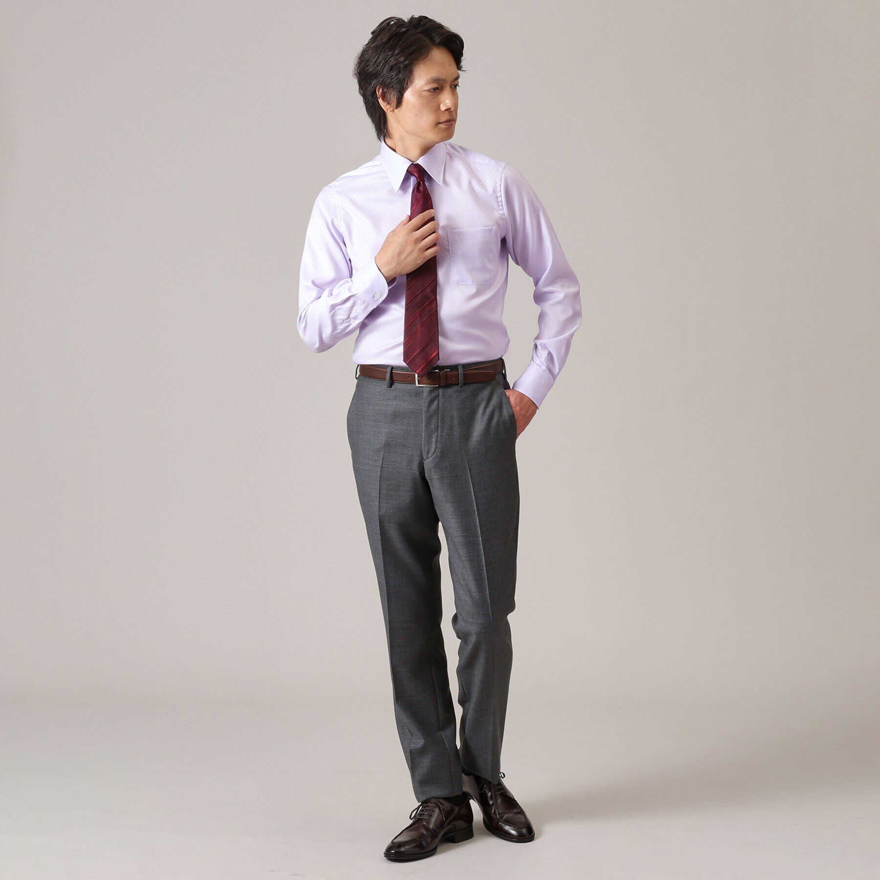 TAKEO KIKUCHI「【Made in JAPAN】市松紋 ドレスシャツ」|シャツ・ブラウス|