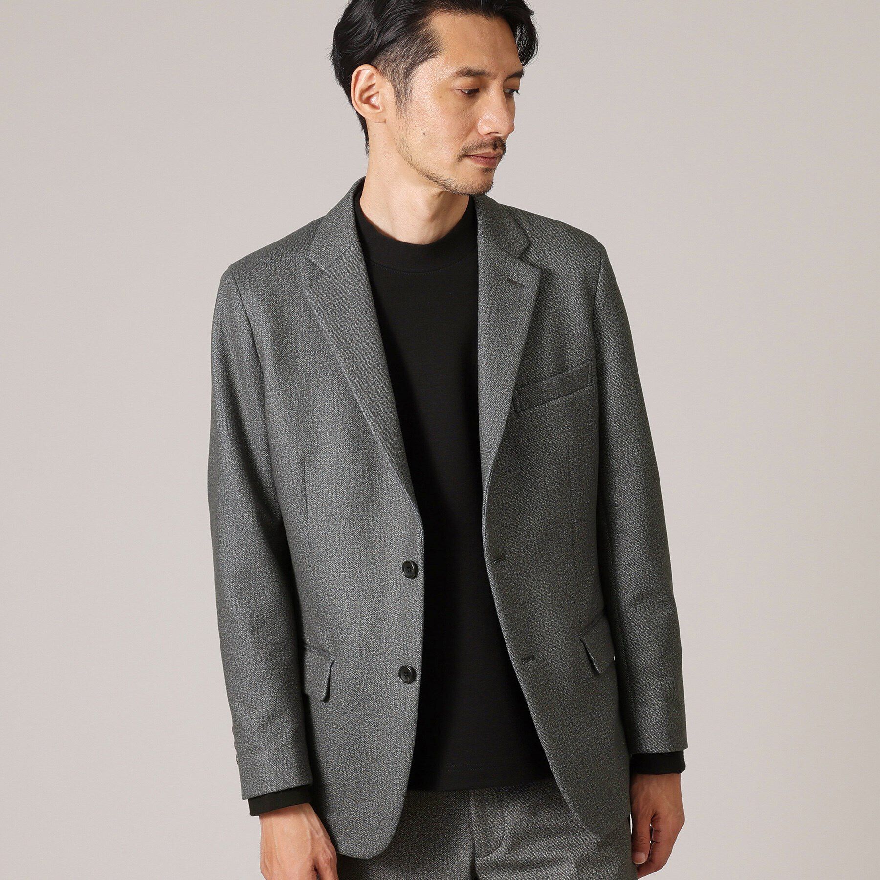 TAKEO KIKUCHI「【DOWN FABRIC】ダウンファブリック テーラード ジャケット / セットアップ対応」|テーラードジャケット|グレー(112)