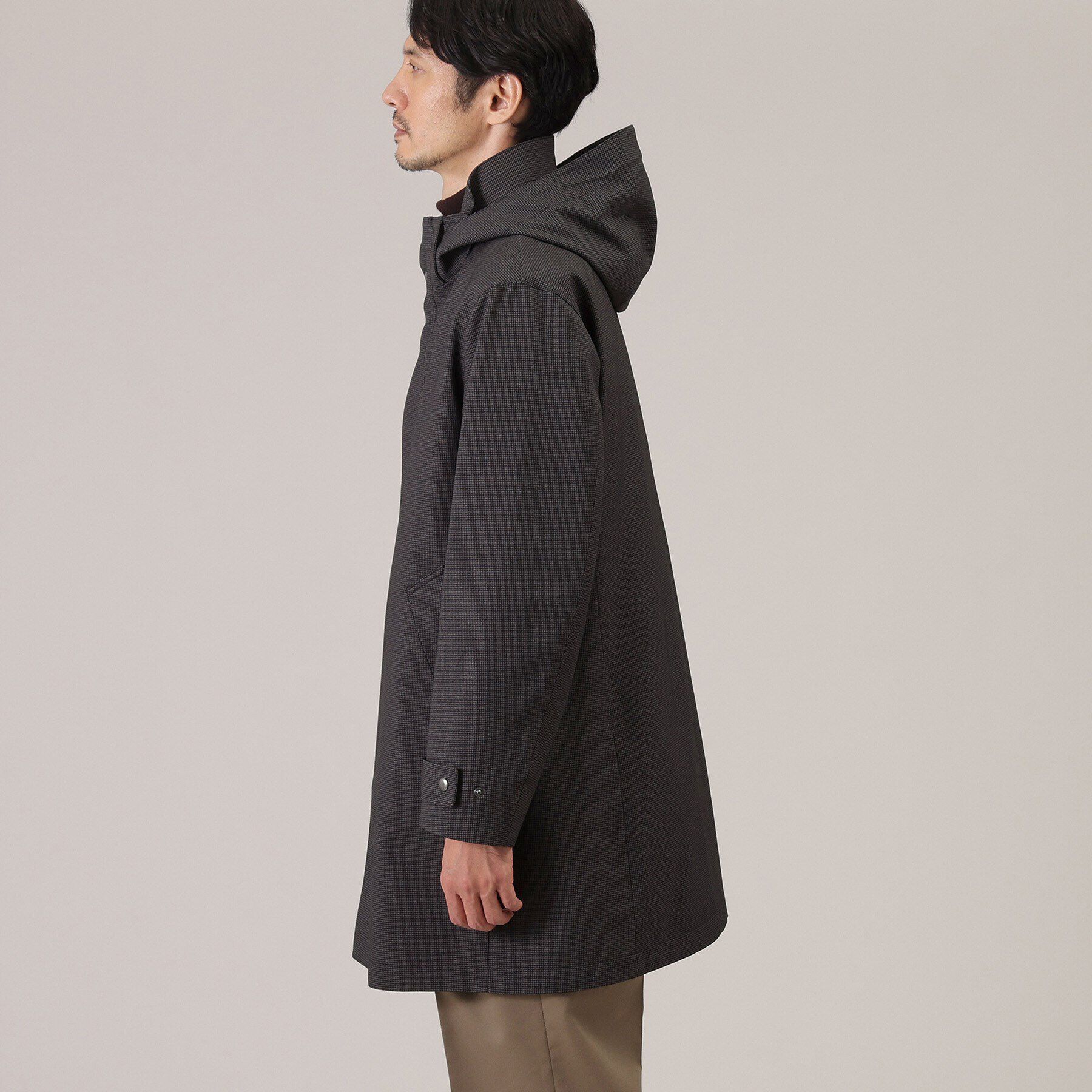 TAKEO KIKUCHI「【3WAY】ハウンズトゥース ダウンライナー コート」|その他|