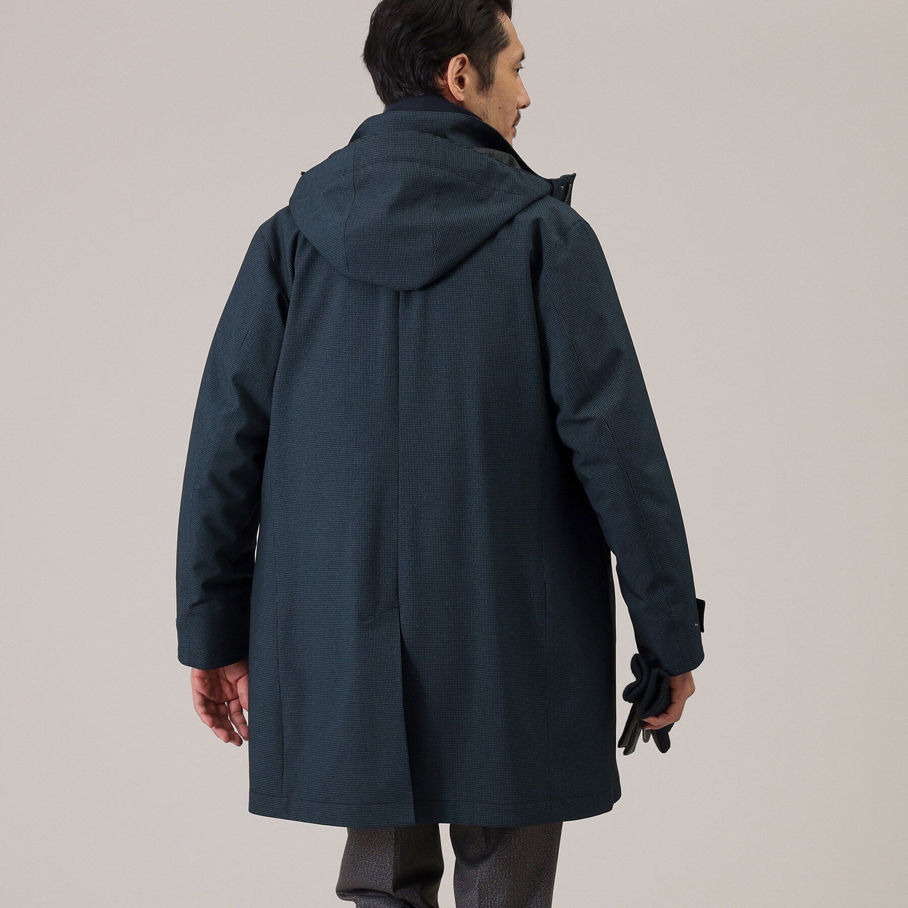 TAKEO KIKUCHI「【3WAY】ハウンズトゥース ダウンライナー コート」|その他|