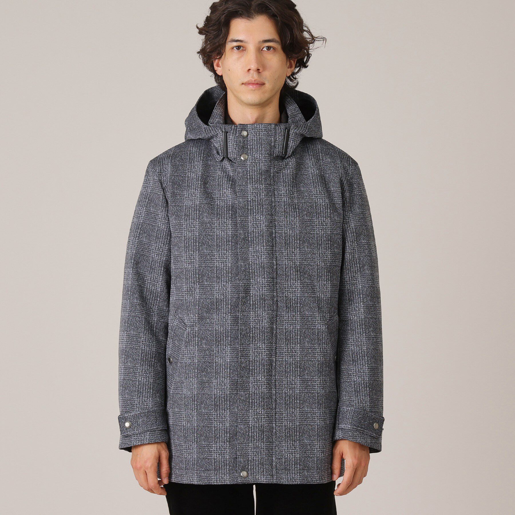 TAKEO KIKUCHI「【3WAY】ジャカード グレンチェック ダウンライナー ブルゾン」|ブルゾン・スタジャン|