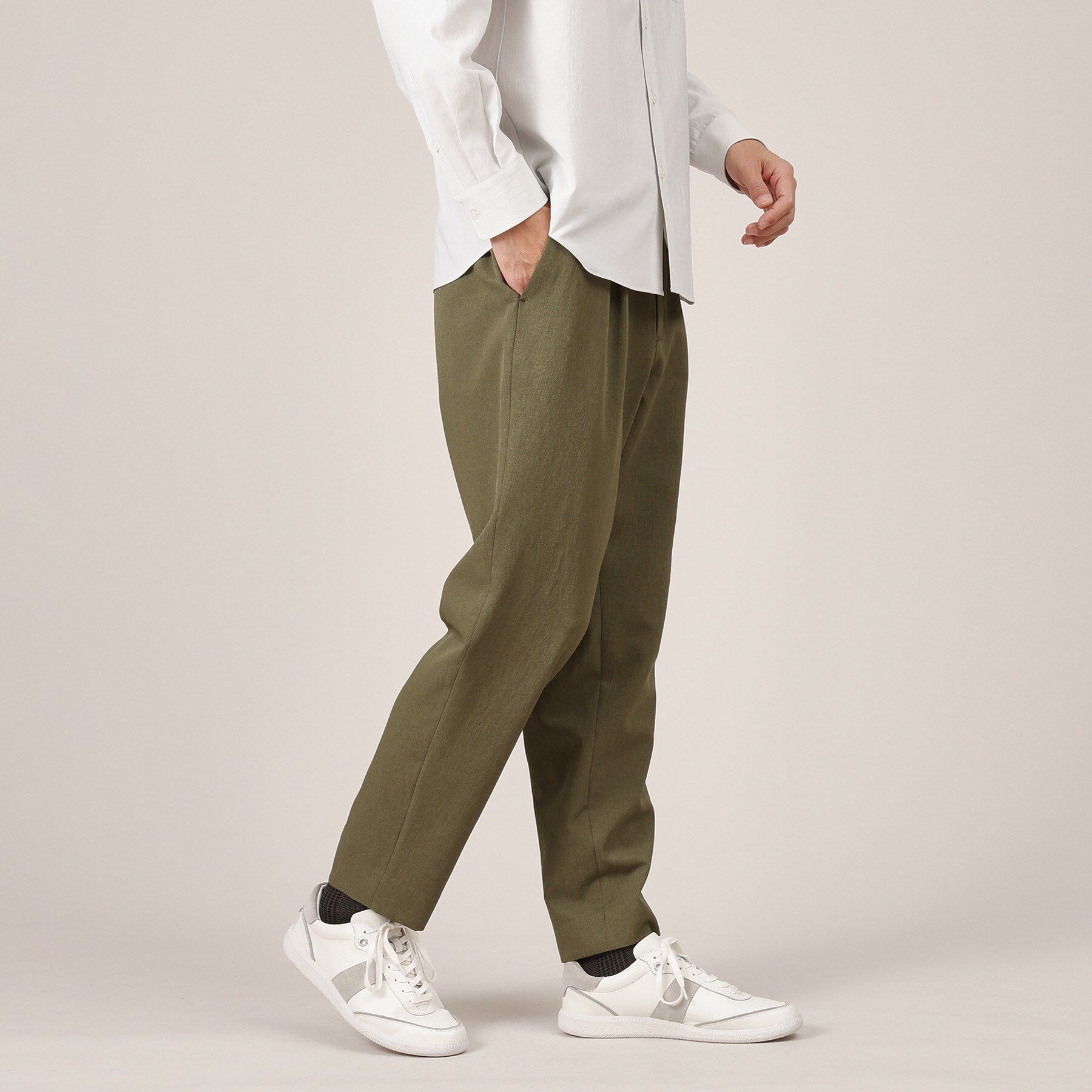 TAKEO KIKUCHI「【多機能】リネンライクカルゼ イージーパンツ」|その他|