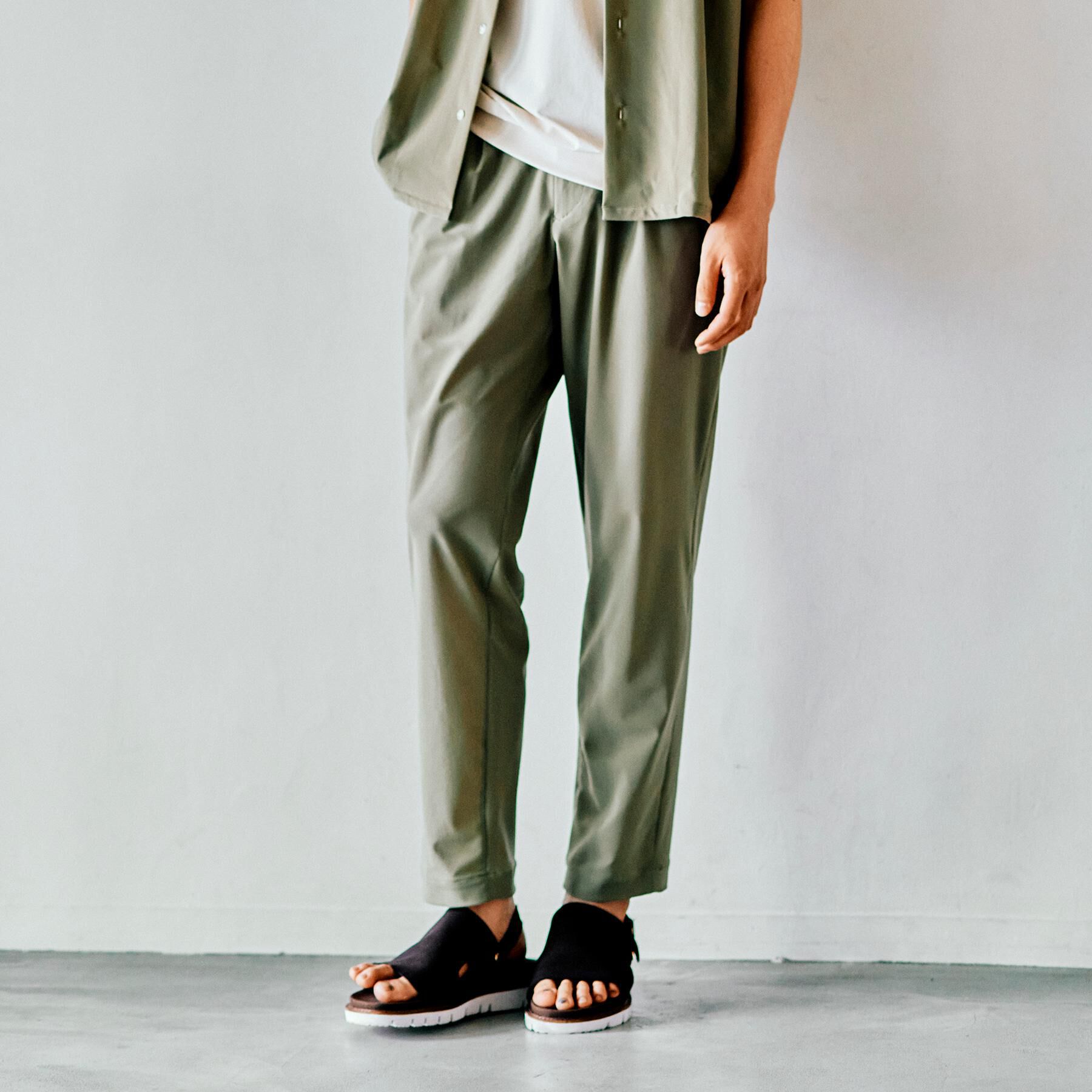 TAKEO KIKUCHI「【COOL CITY WEAR】エアートール パンツ /接触冷感・通気性」|その他|カーキ(027)