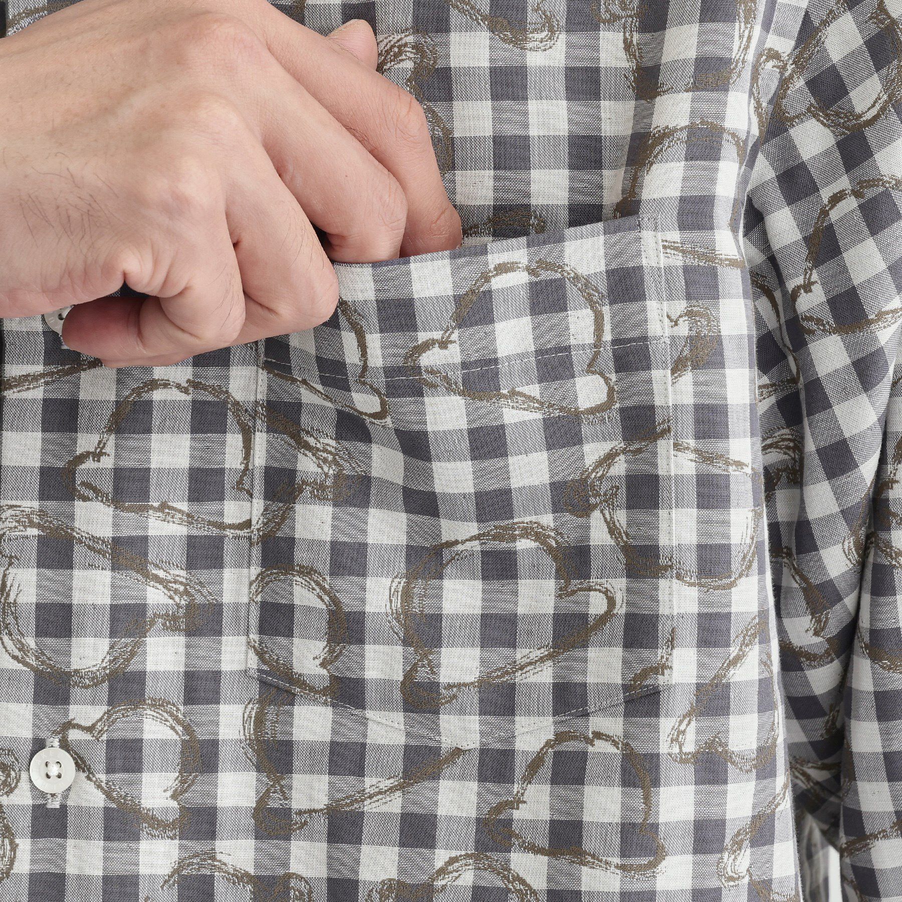 TAKEO KIKUCHI「チェックボーラーガーゼシャツ」|シャツ・ブラウス|