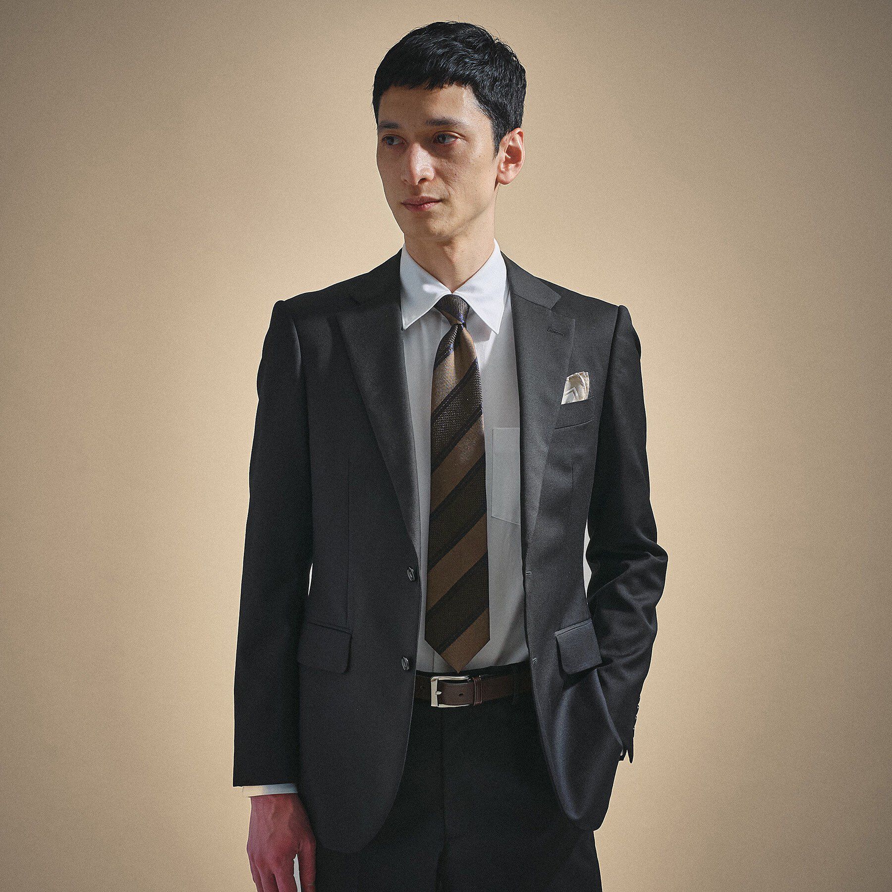 TAKEO KIKUCHI「【タンザワシルク】柞蚕ストライプネクタイ」|ネクタイ・蝶ネクタイ|