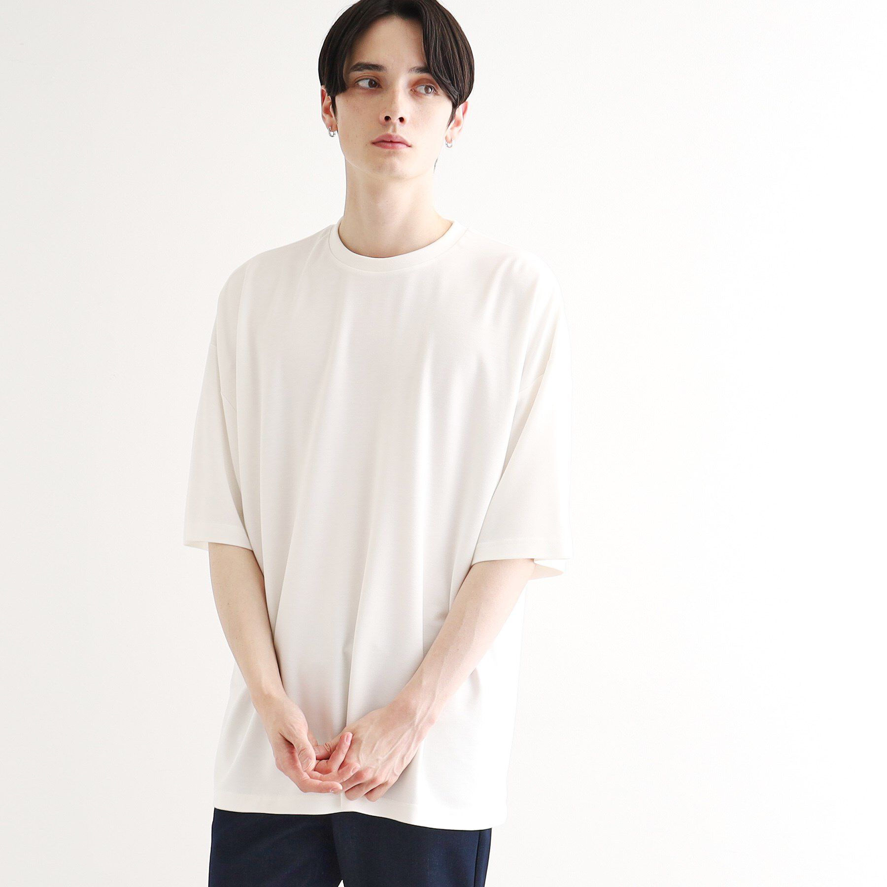 tk.TAKEO KIKUCHI「【UV／接触冷感】切替アソートTシャツ」|Tシャツ・カットソー|ホワイト(001)