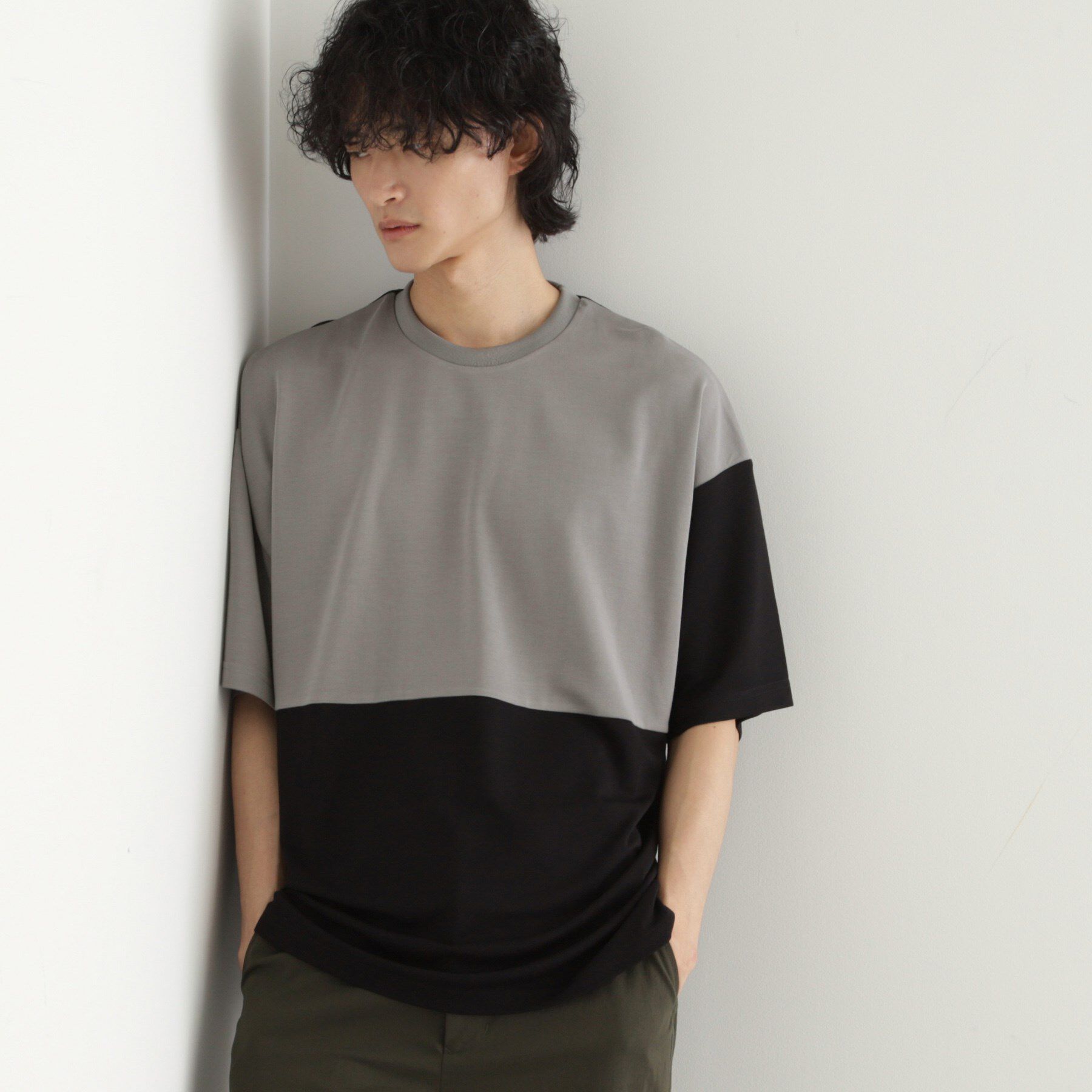 tk.TAKEO KIKUCHI「【UV／接触冷感】切替アソートTシャツ」|Tシャツ・カットソー|ブラック(519)