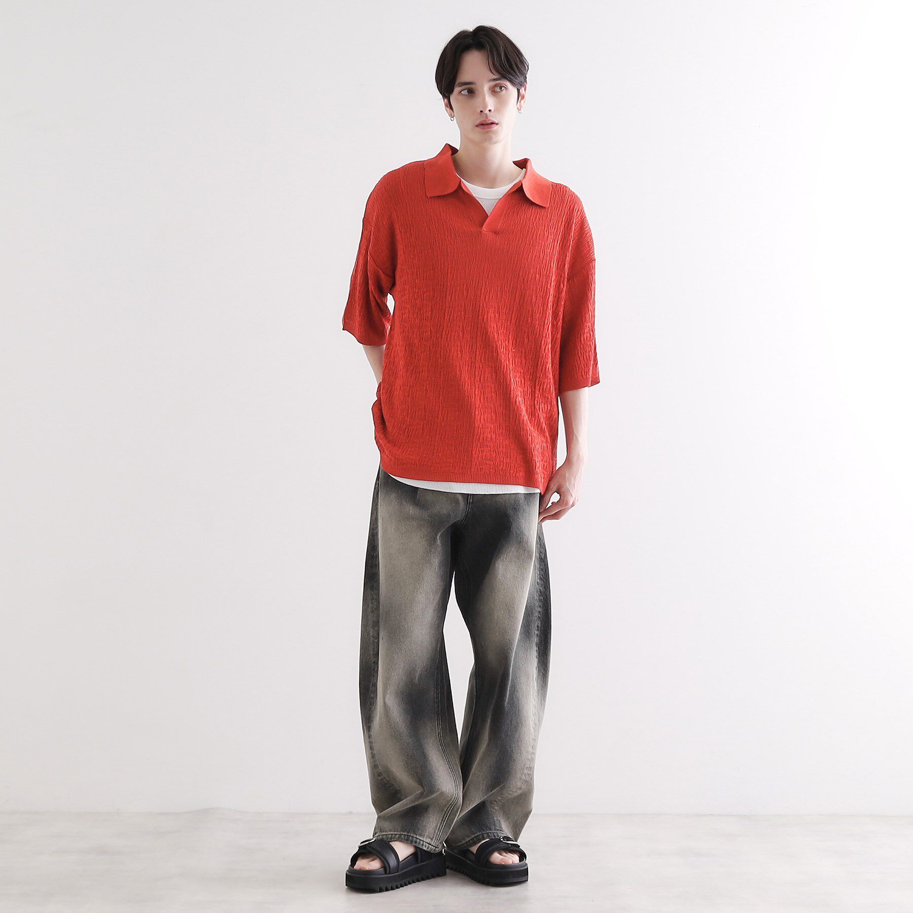 tk.TAKEO KIKUCHI「バレルシルエットパンツ（デニム＆カラーパンツ）」|その他|