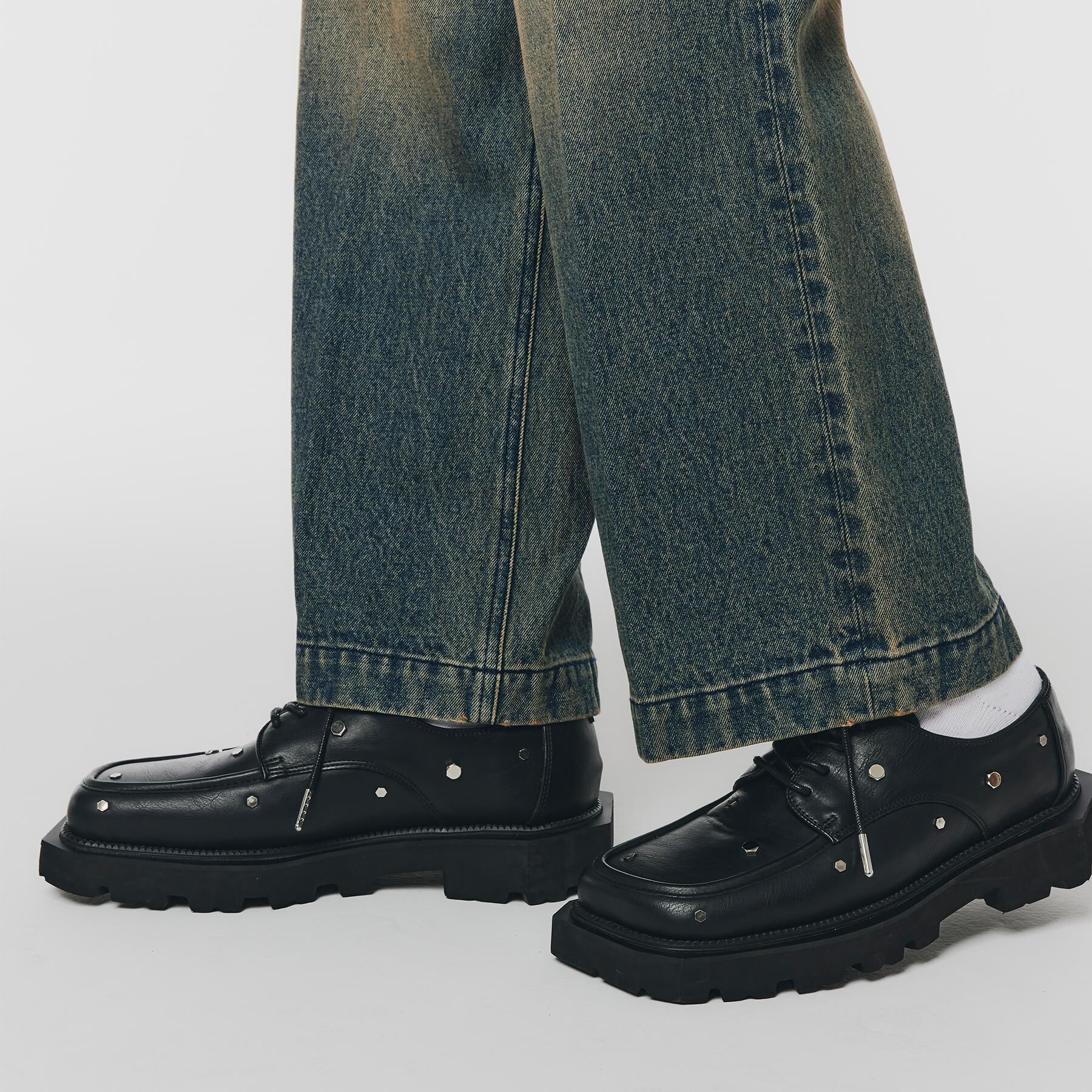 tk.TAKEO KIKUCHI「スタッズスクエアシューズ」|ビジネス・ドレスシューズ|