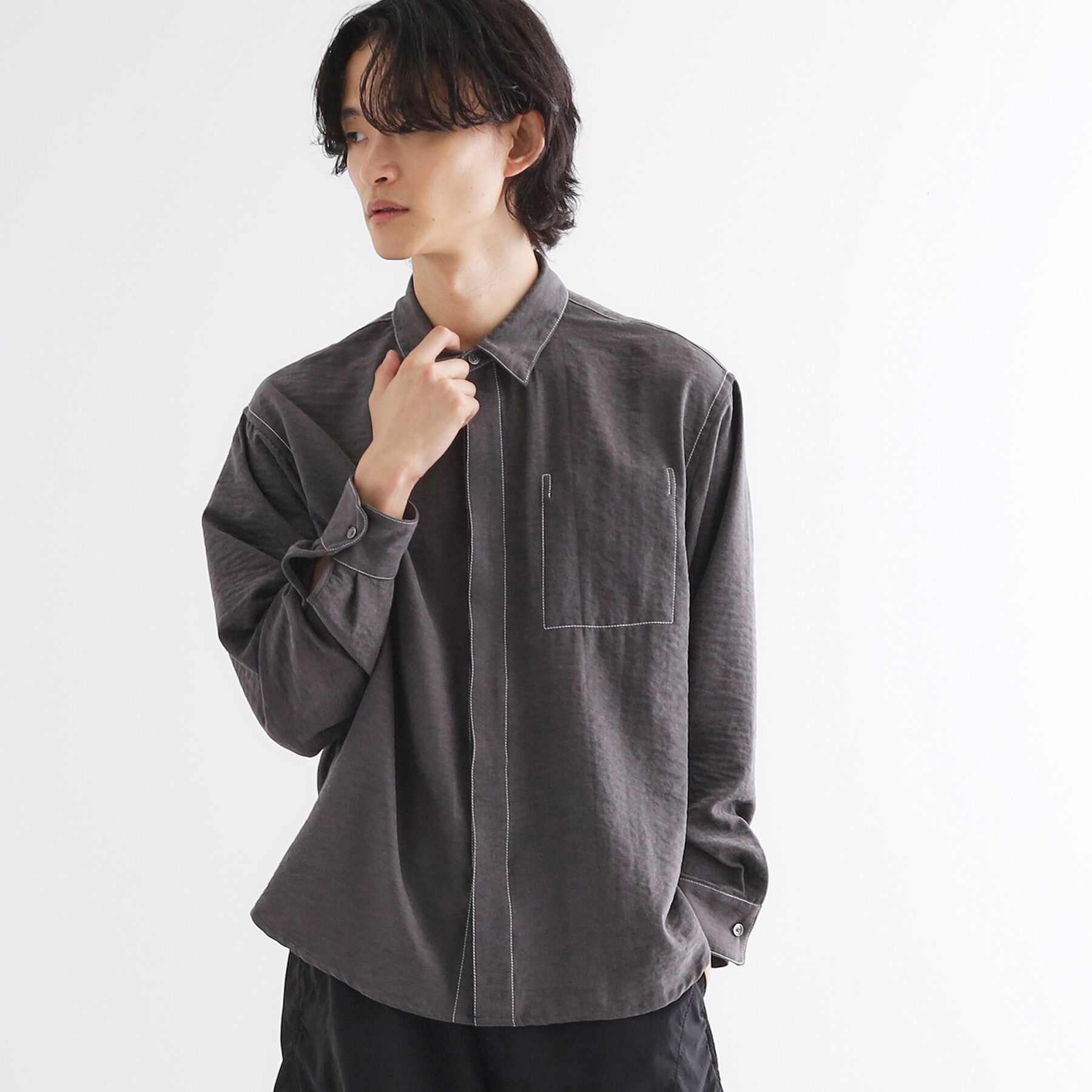 tk.TAKEO KIKUCHI「ビンテージフィブリルライクシャツ」|シャツ・ブラウス|