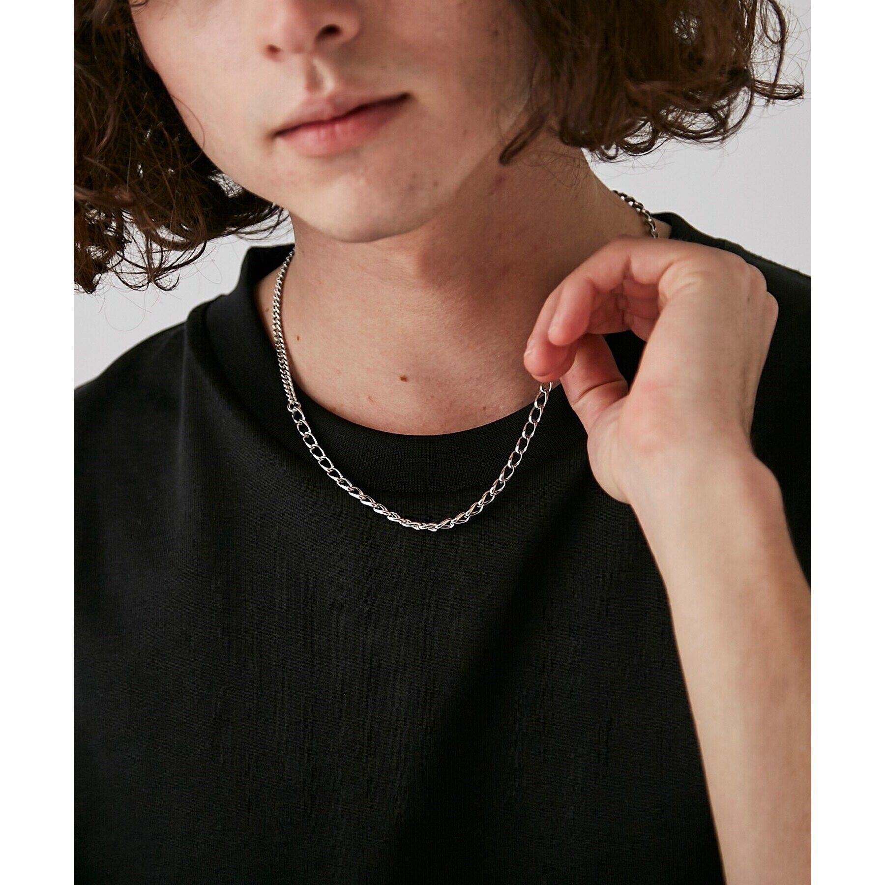 tk.TAKEO KIKUCHI「ASSORT CHAIN NECKLACE / アソートチェーンネックレス」|ネックレス|