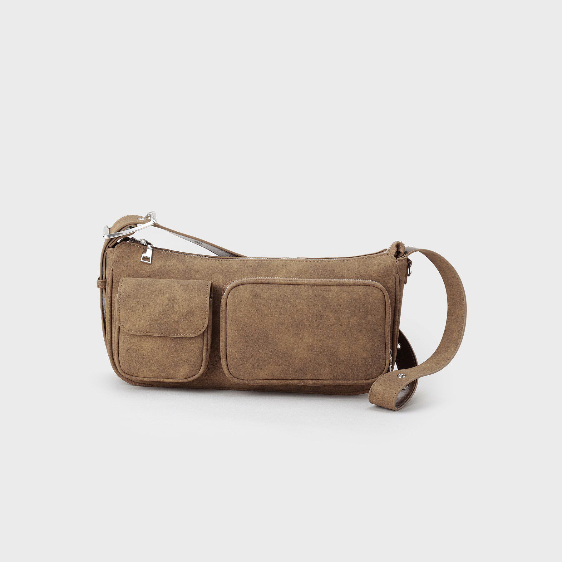 tk.TAKEO KIKUCHI「ダブルポケットショルダーバッグ」|ショルダー・メッセンジャー|モカブラウン(142