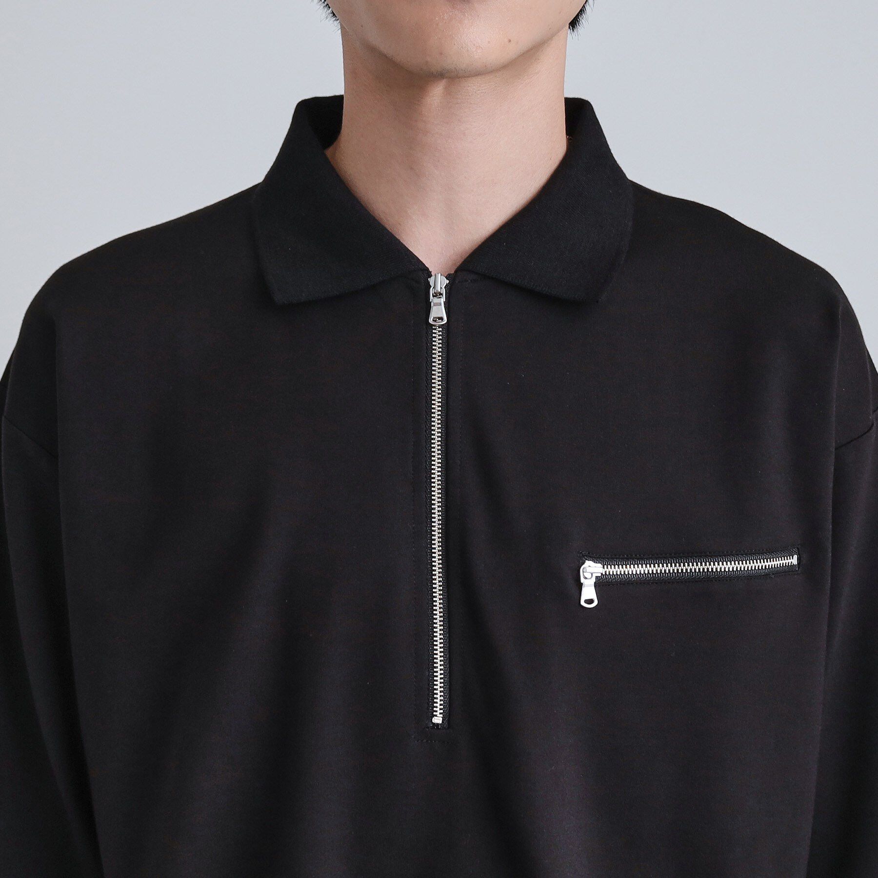 tk.TAKEO KIKUCHI「ポロ衿ハーフジップ」|ポロシャツ|