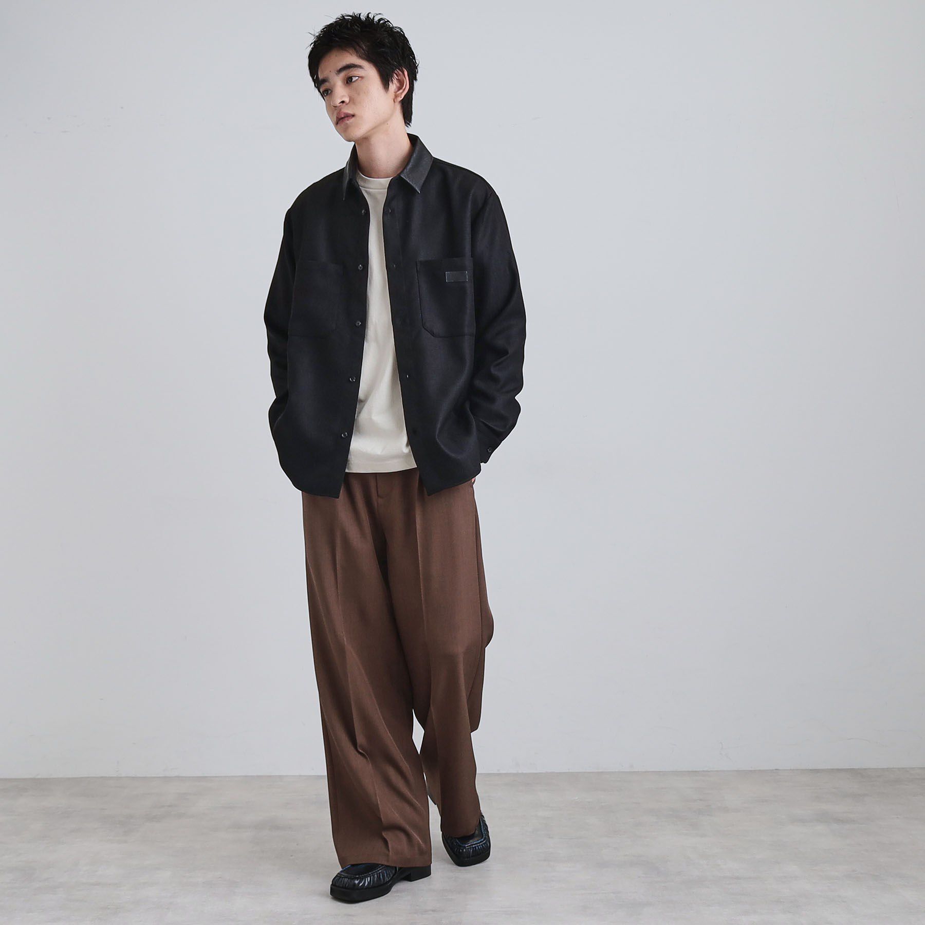 tk.TAKEO KIKUCHI「ヘリンボーンワーカーシャツ」|シャツ・ブラウス|