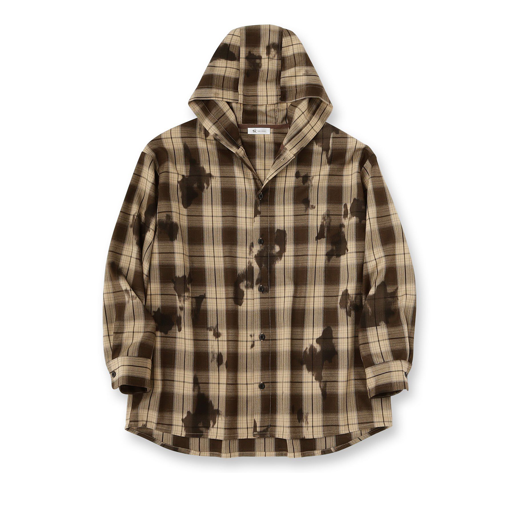 tk.TAKEO KIKUCHI「ヴィンテージフードチェックシャツ」|シャツ・ブラウス|