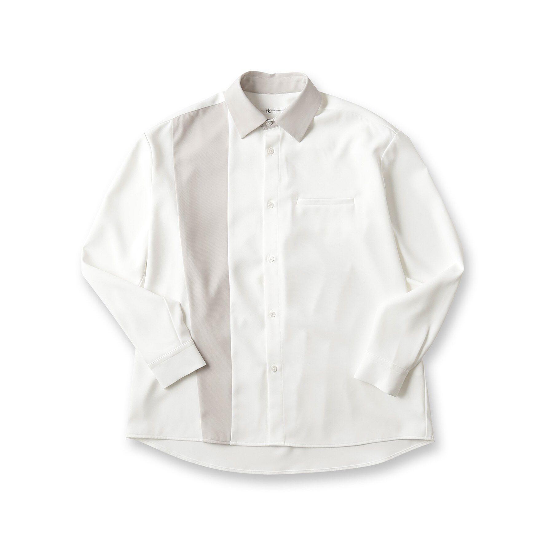 tk.TAKEO KIKUCHI「パネルカット ジップシャツ」|シャツ・ブラウス|