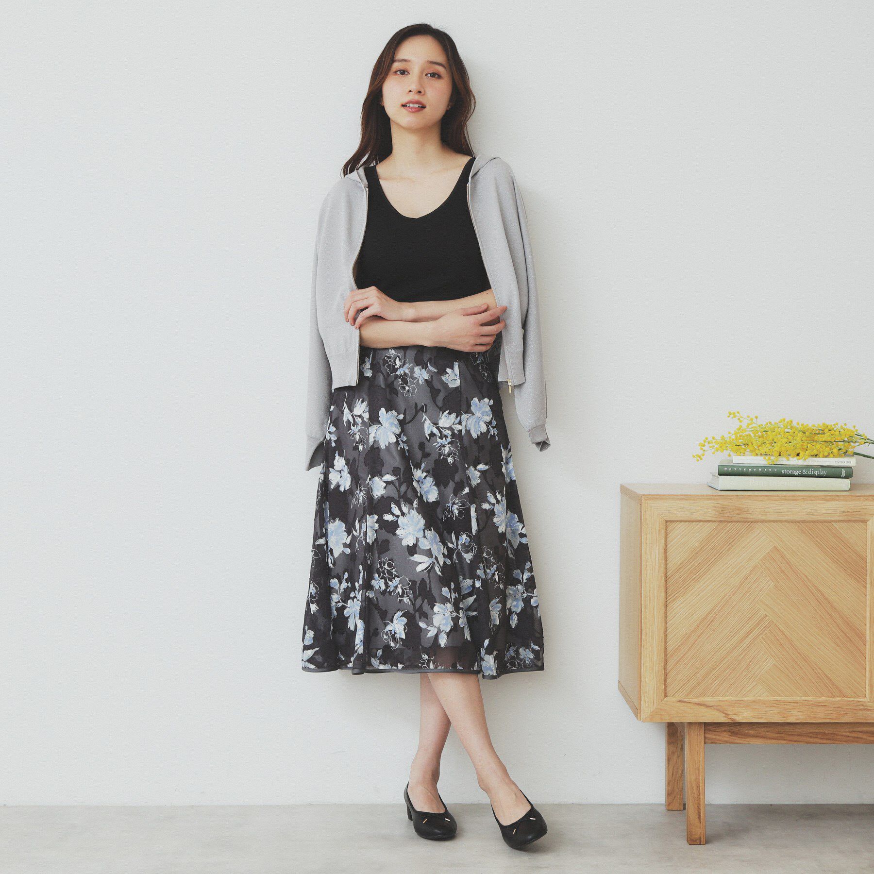 index「前後2WAY サテンパイピングリブタンクトップ【洗濯機洗い可】」|キャミソール|