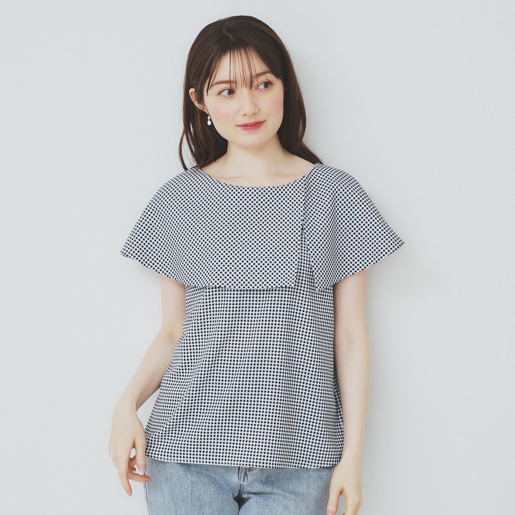 index「前後2wayオフショルカラーブラウス【洗濯機可】」|シャツ・ブラウス|