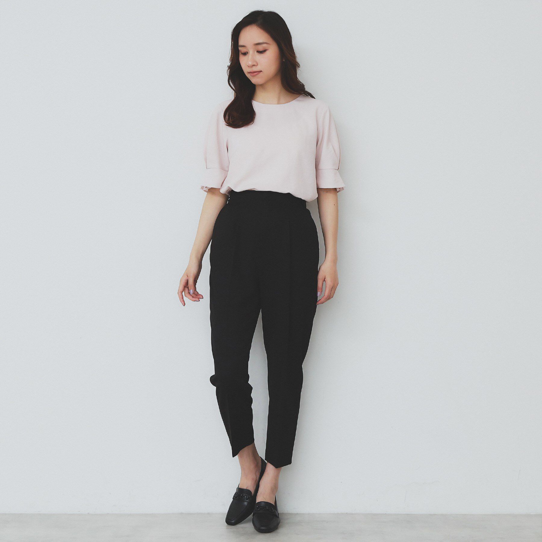 index「ストレッチテーパードパンツ【洗濯機洗い可/吸水速乾/防シワ】」|その他|